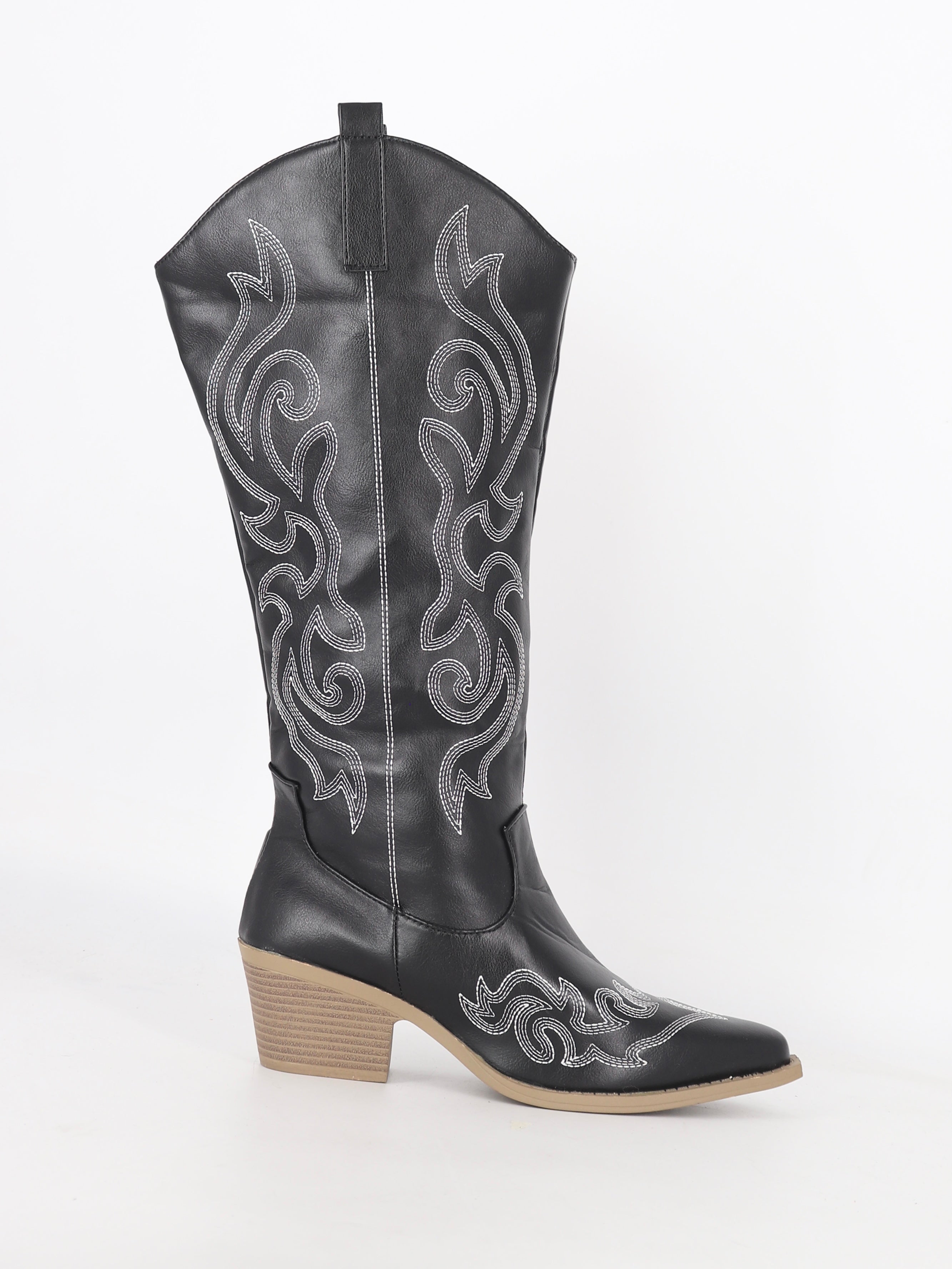 Botas Vaquero Cuero - Mujer - US 9.5