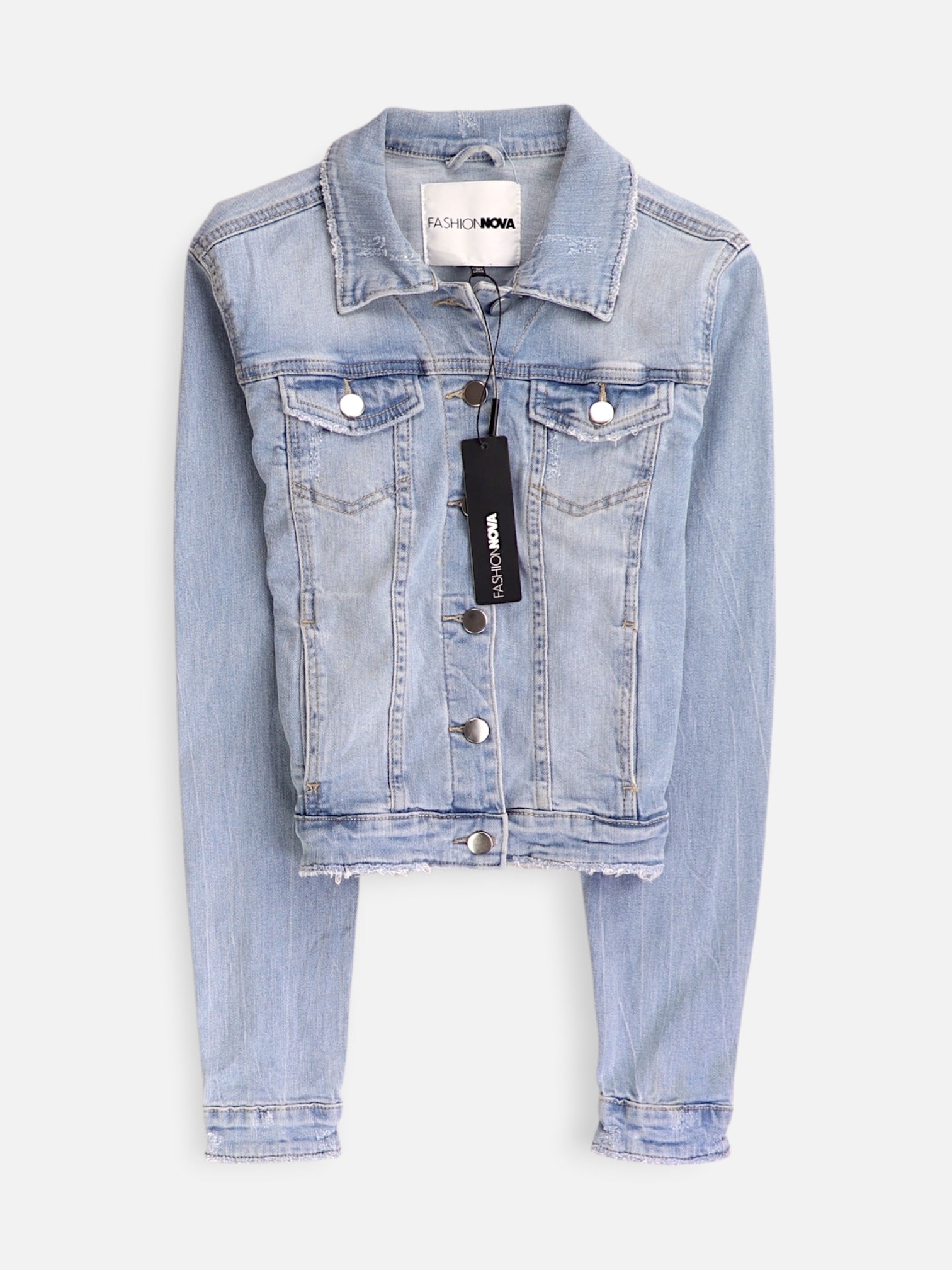 Fashionnova Chaqueta Denim  Basic - Mujer - Medium