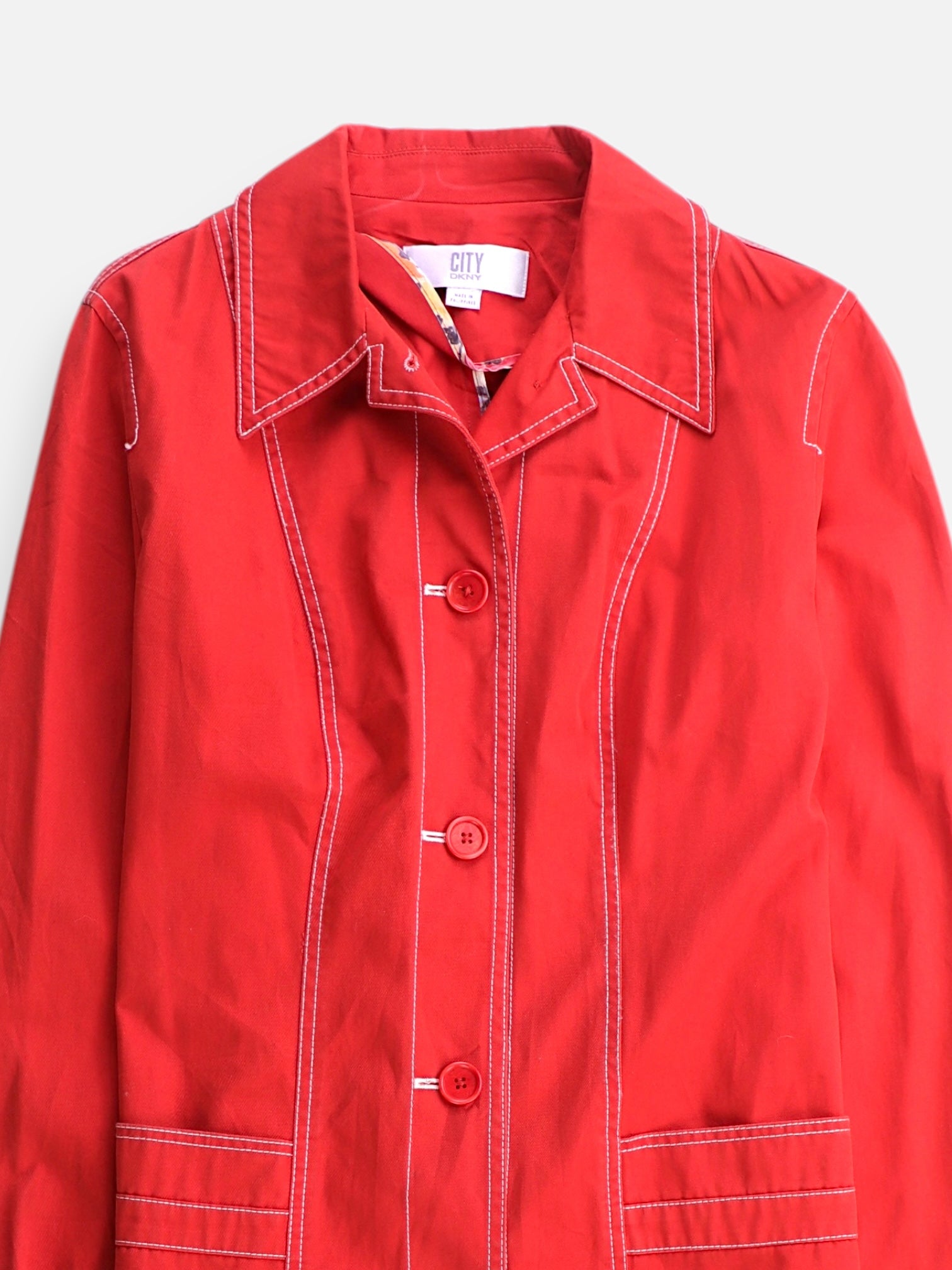 DKNY Abrigo  Single breasted trench Denim - Mujer - Medium