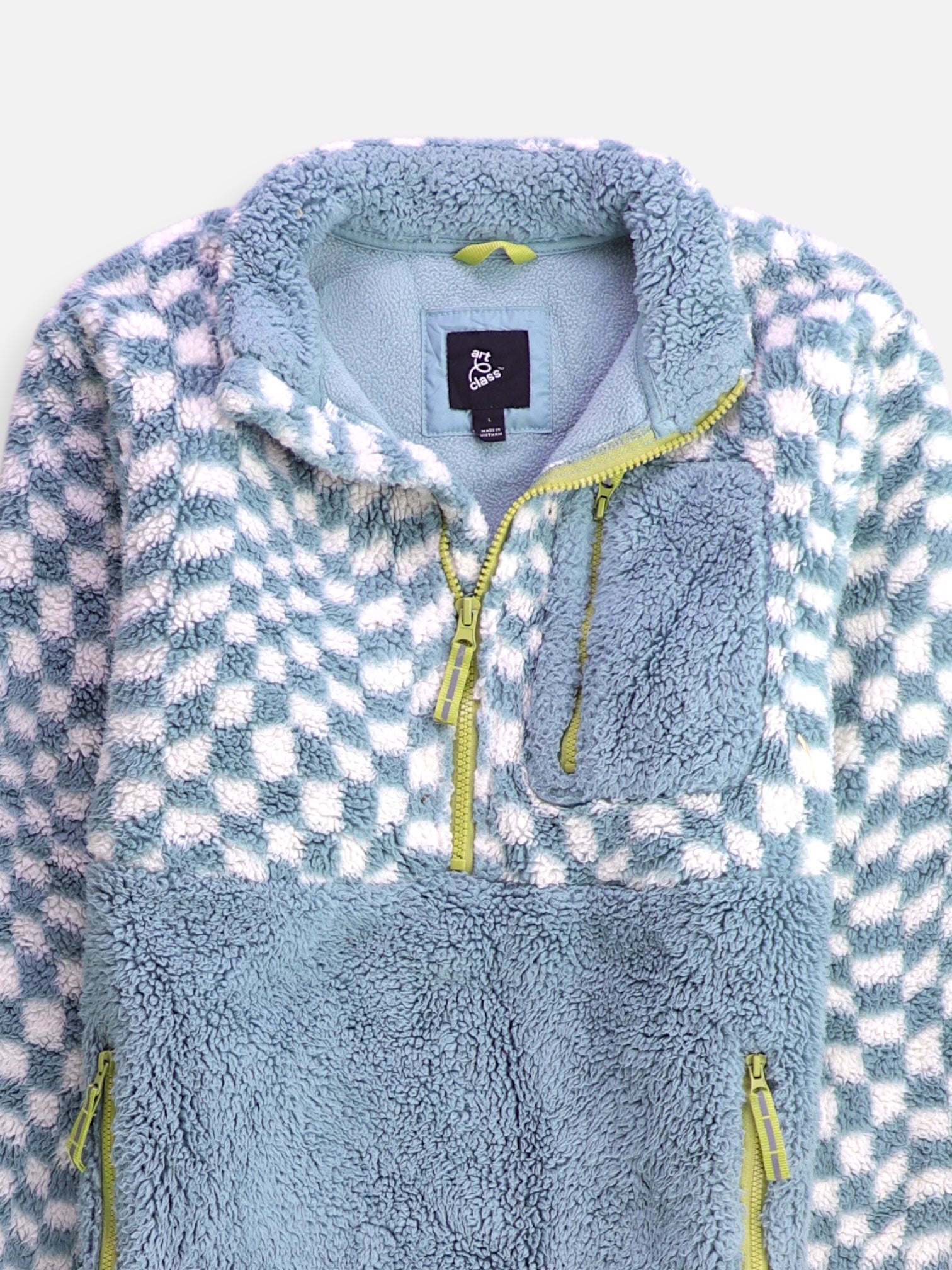 Sueter Fleece Color Block - Niño - Large - 12-13Y (Años)