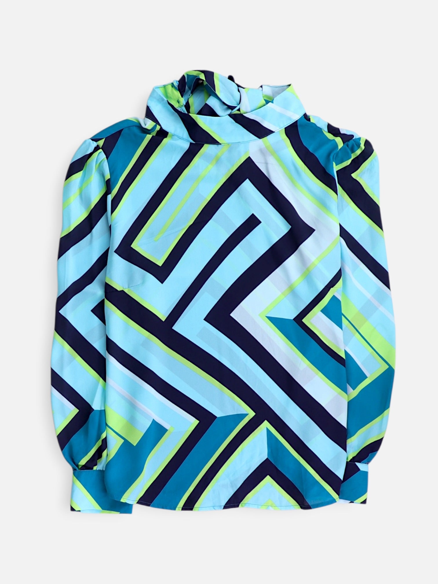 NY&C Blusa Color Block - Mujer - Large