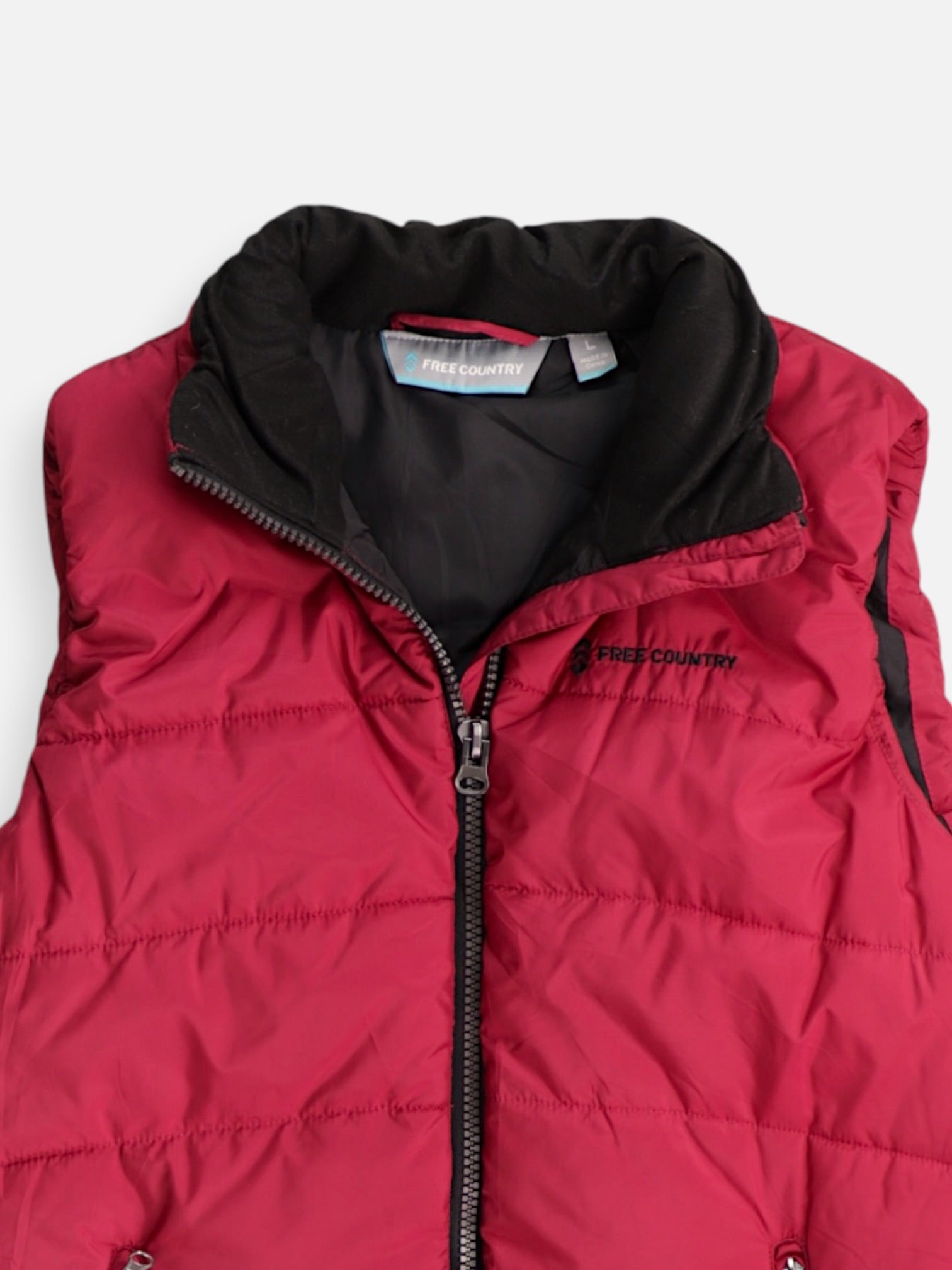 FREE COUNTY Chaleco Puffer - Mujer - Large