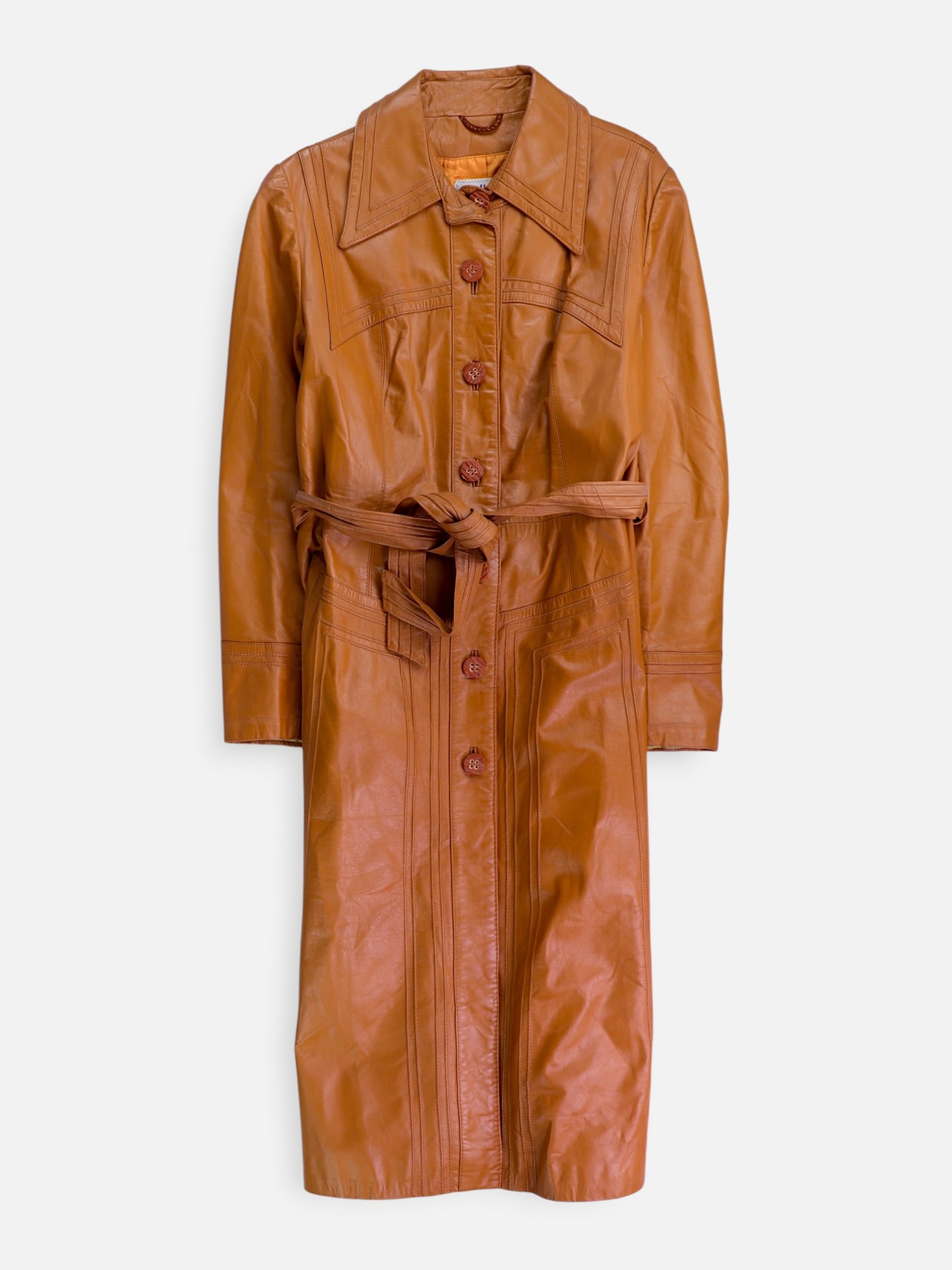 Abrigo  Single breasted trench Cuero - Mujer - N/A
