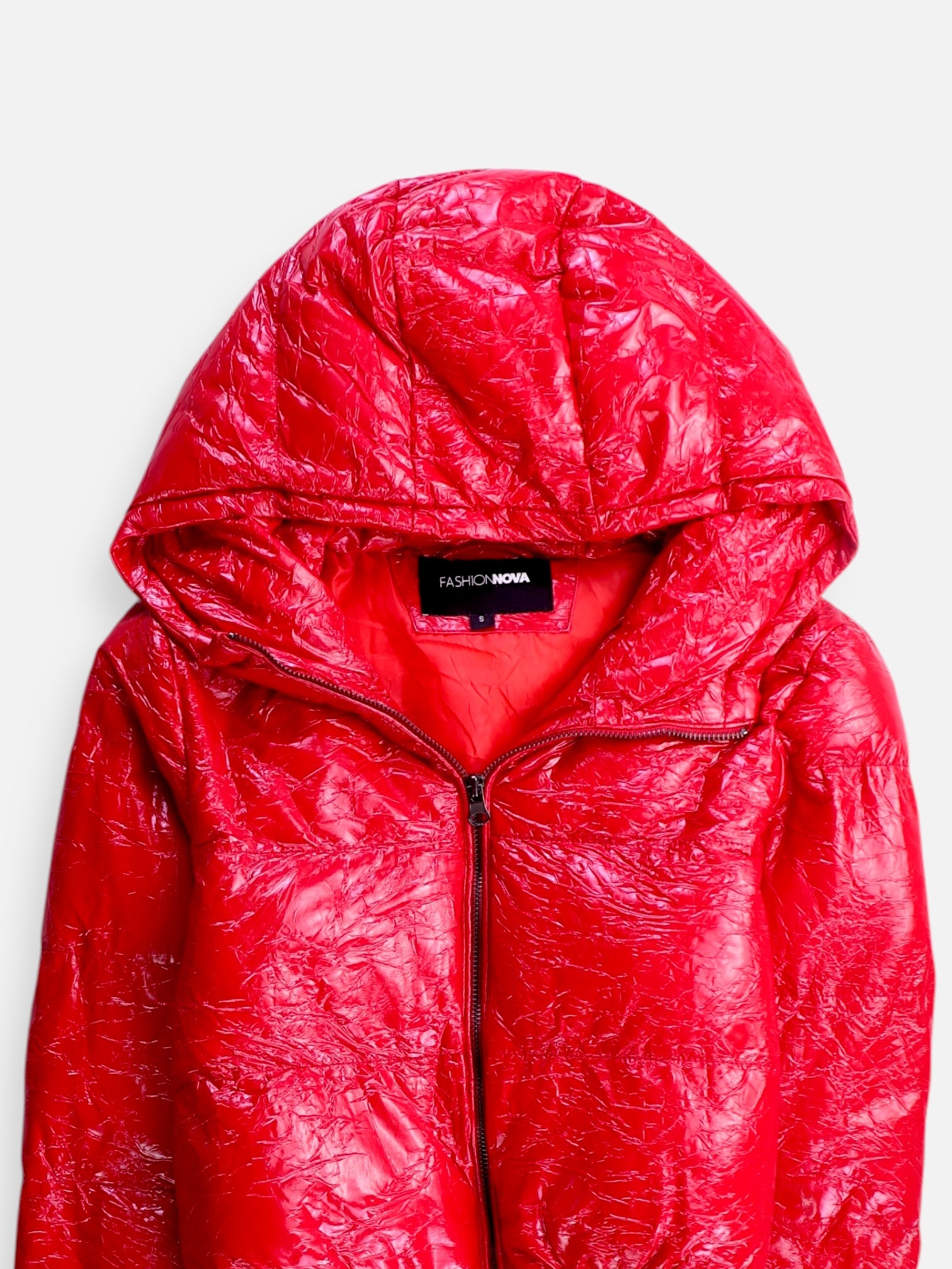 Fashionnova Chaqueta Puffer Crop Top - Mujer - Small