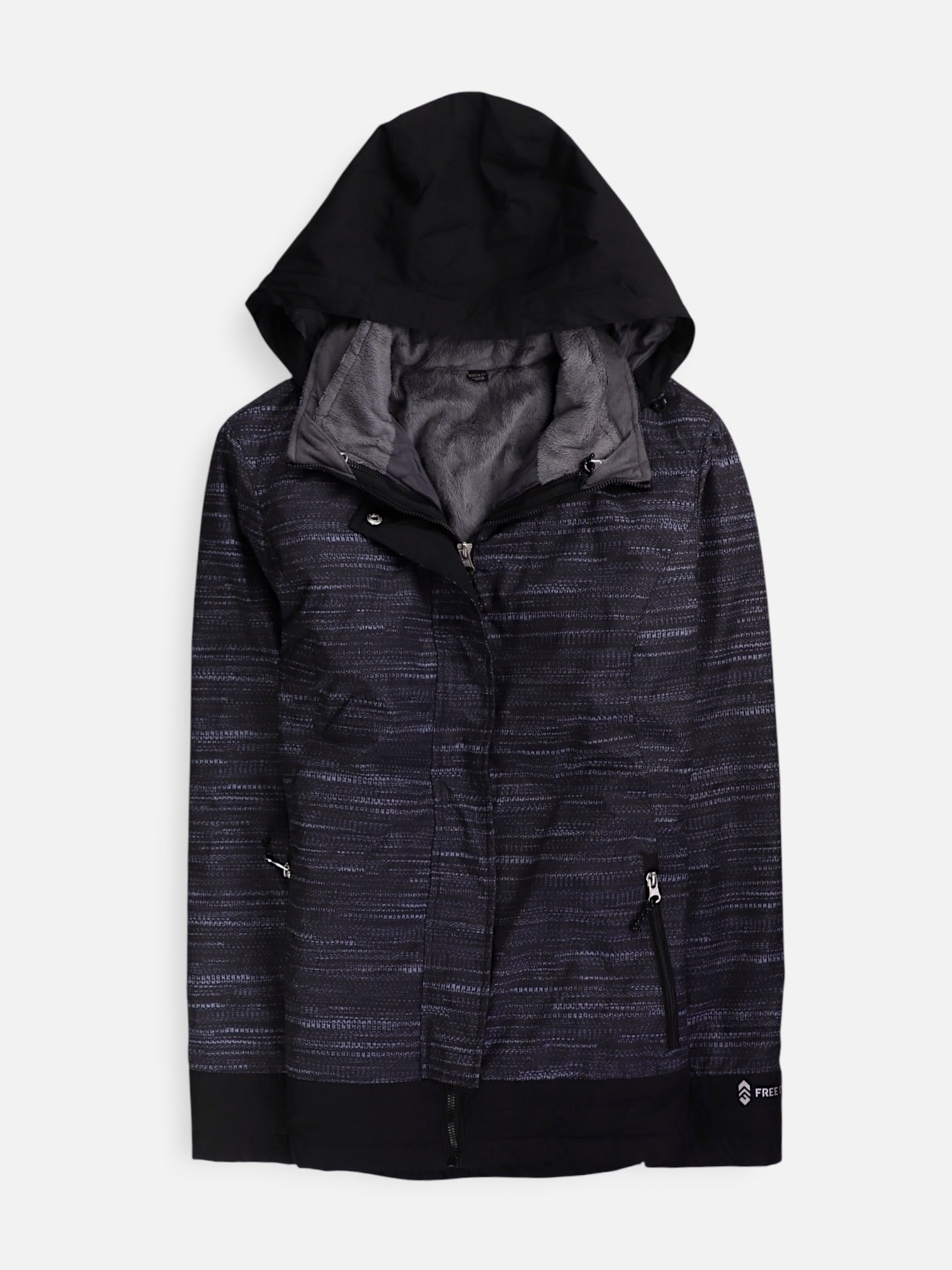 FREE COUNTY Chaqueta Impermeable Basic - Mujer - Small