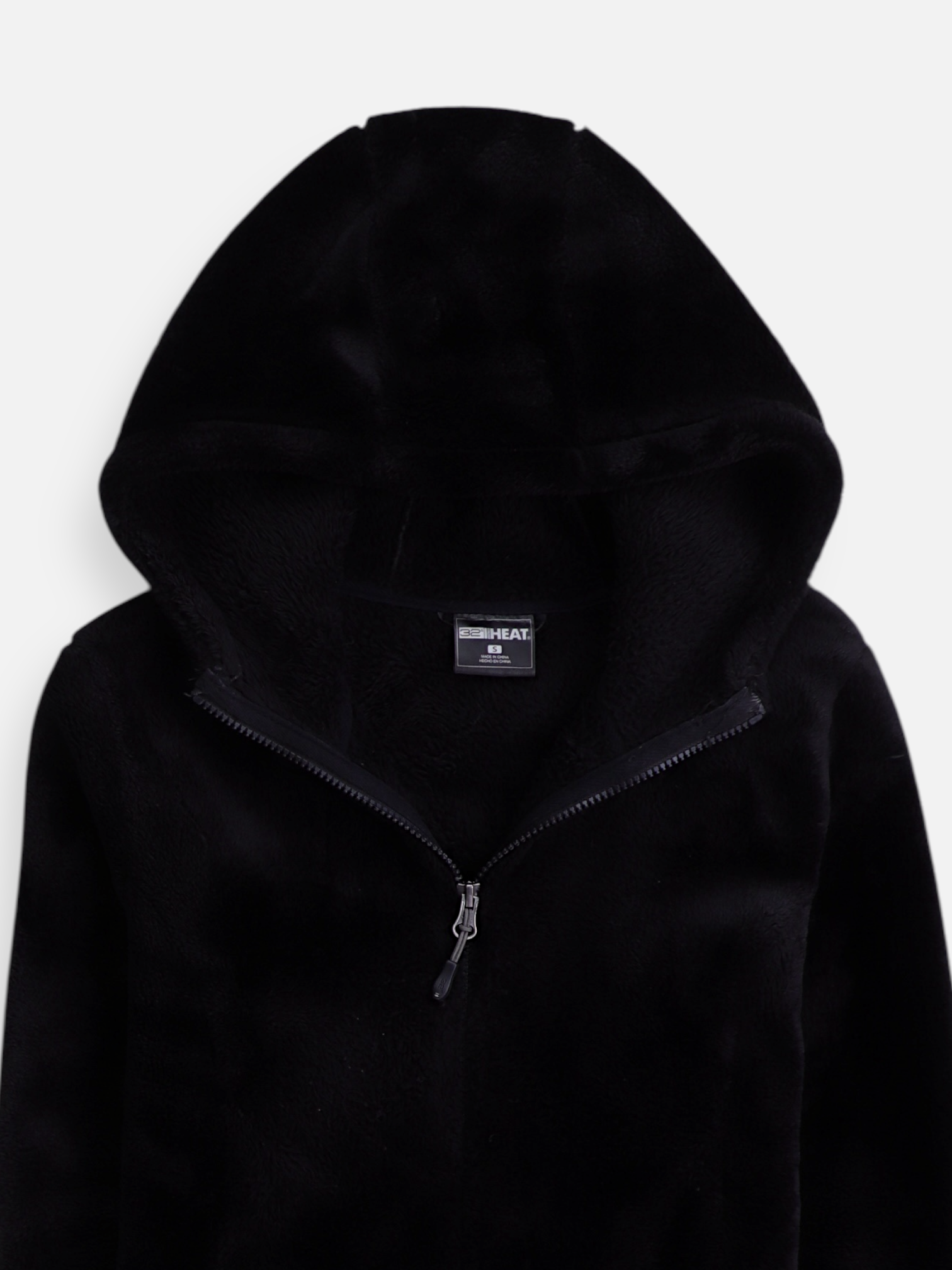 32 HEAT COOL Sudadera Hoodie Teddy - Mujer - Small