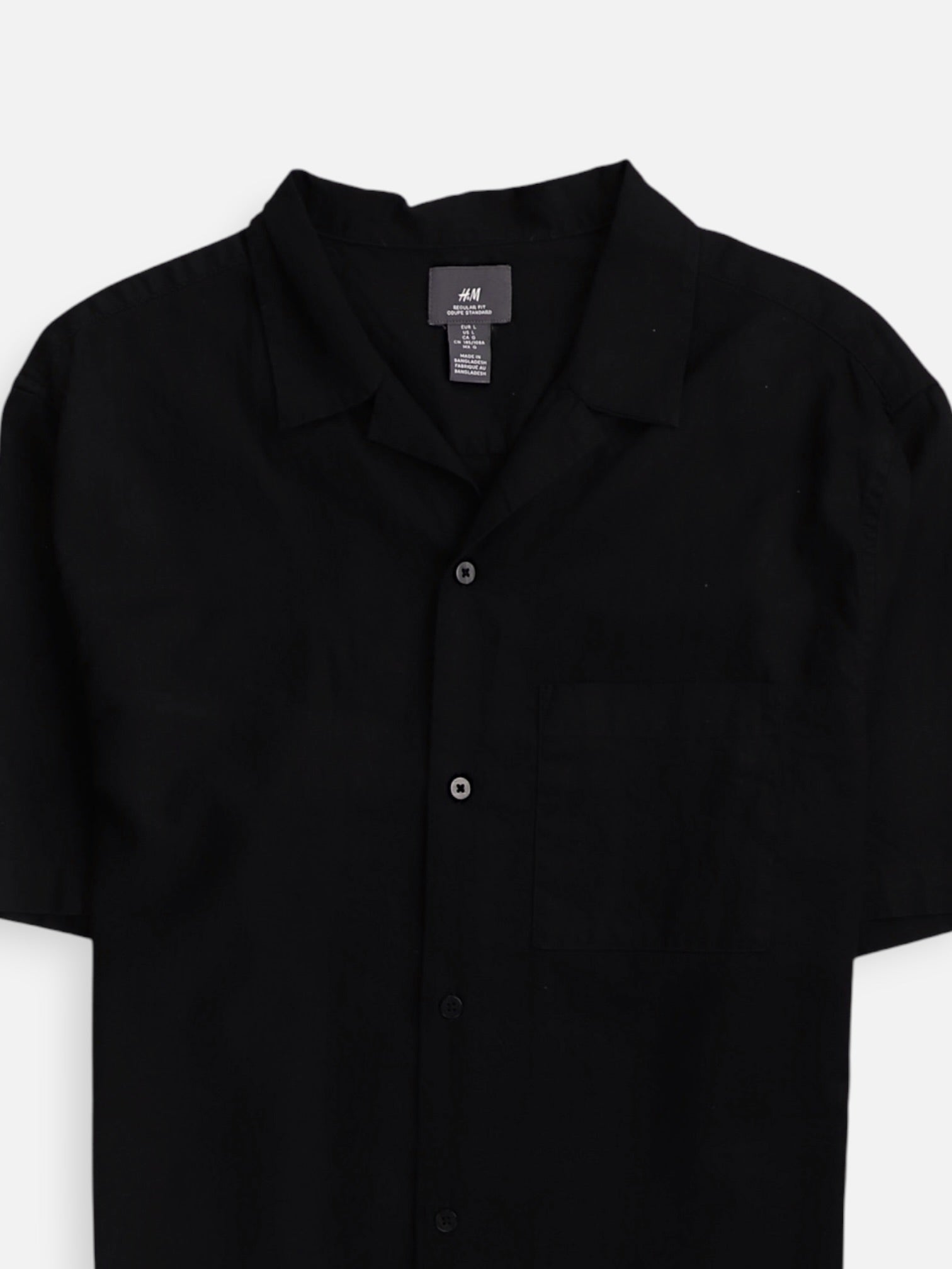 H&M Camisa Casual - Hombre - Large
