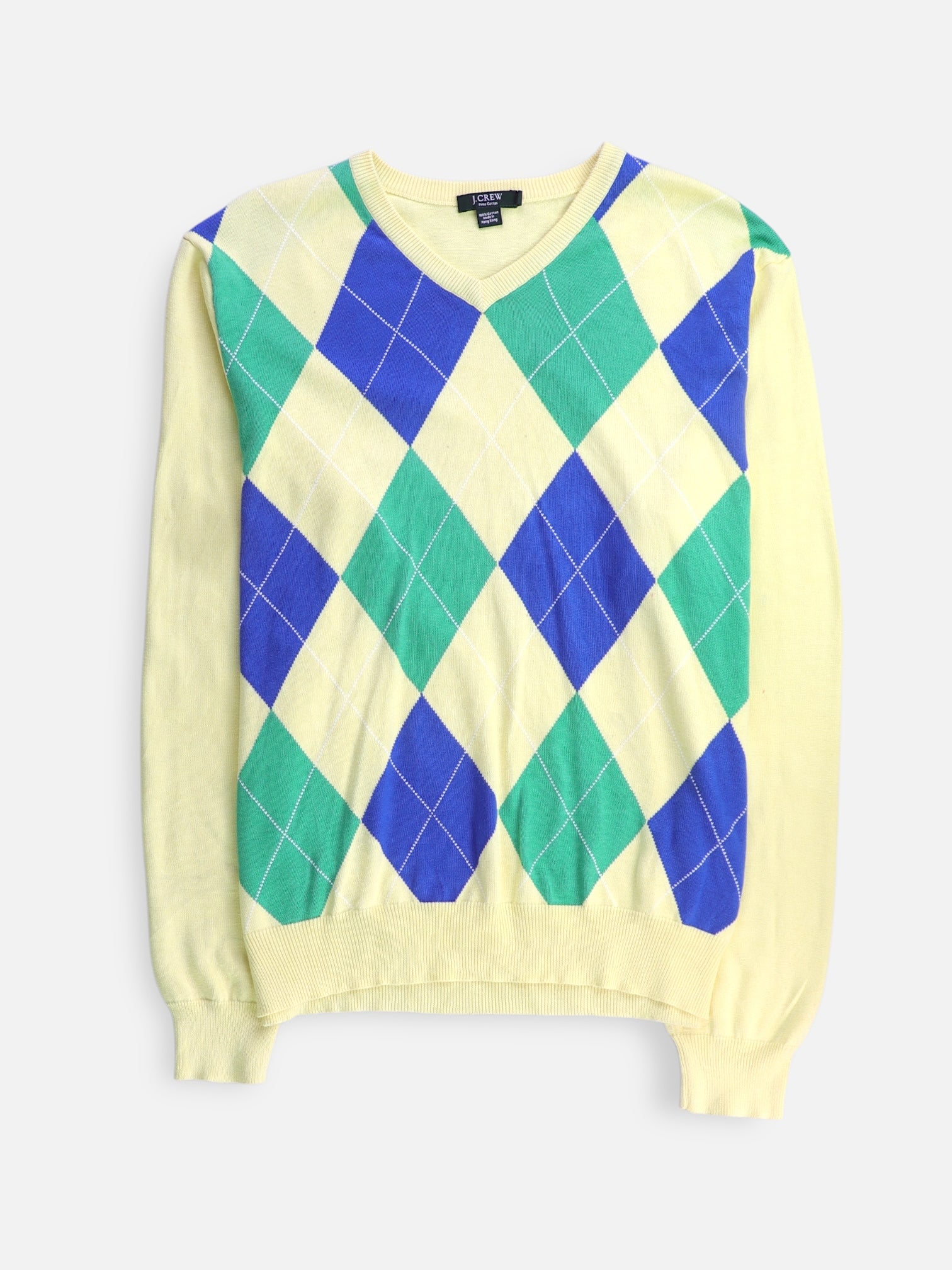 J CREW Sueter Casual Color Block - Hombre - Large