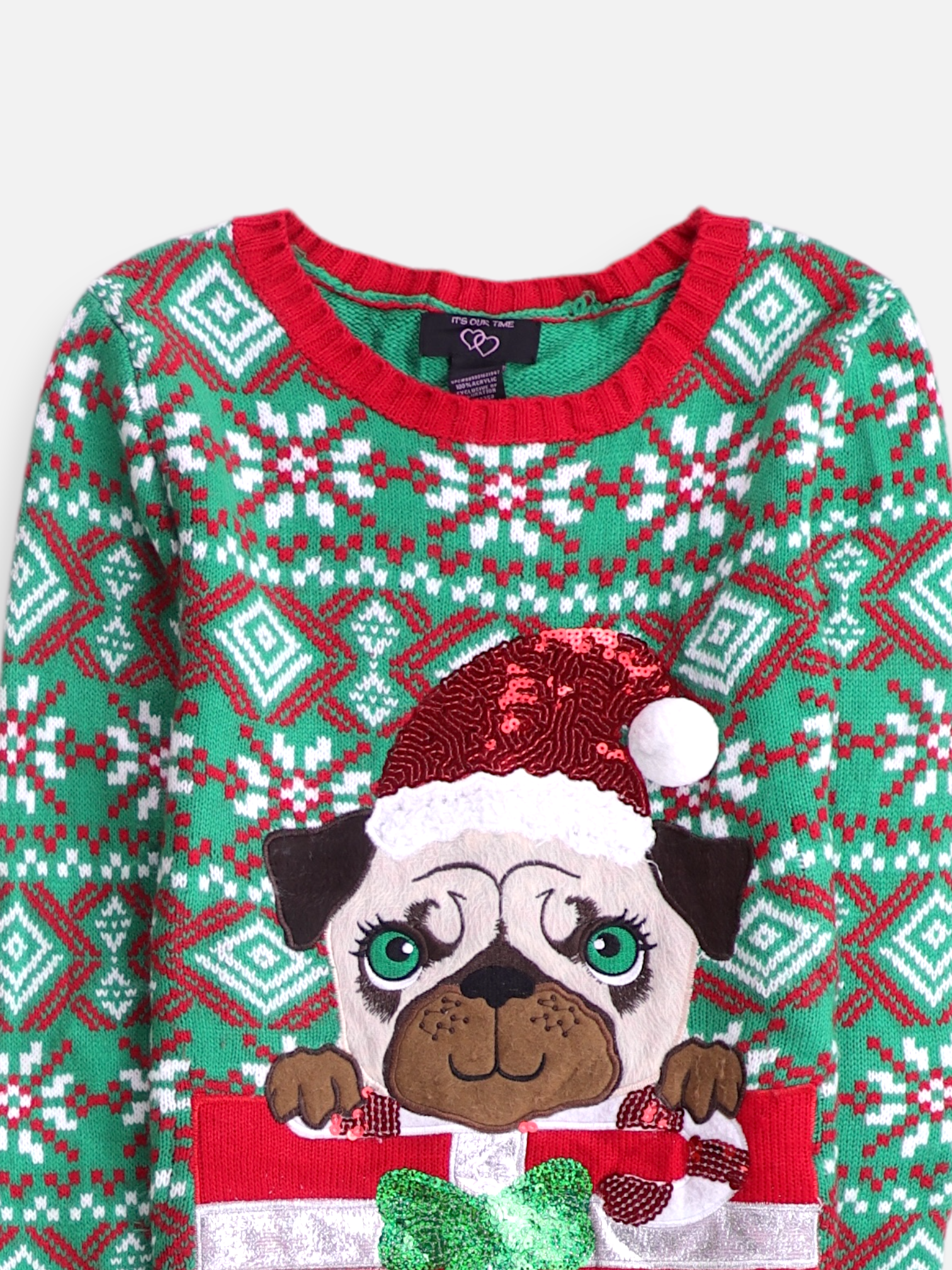 Sueter Knit Navideño - Niña - Large - 13-14Y (Años)