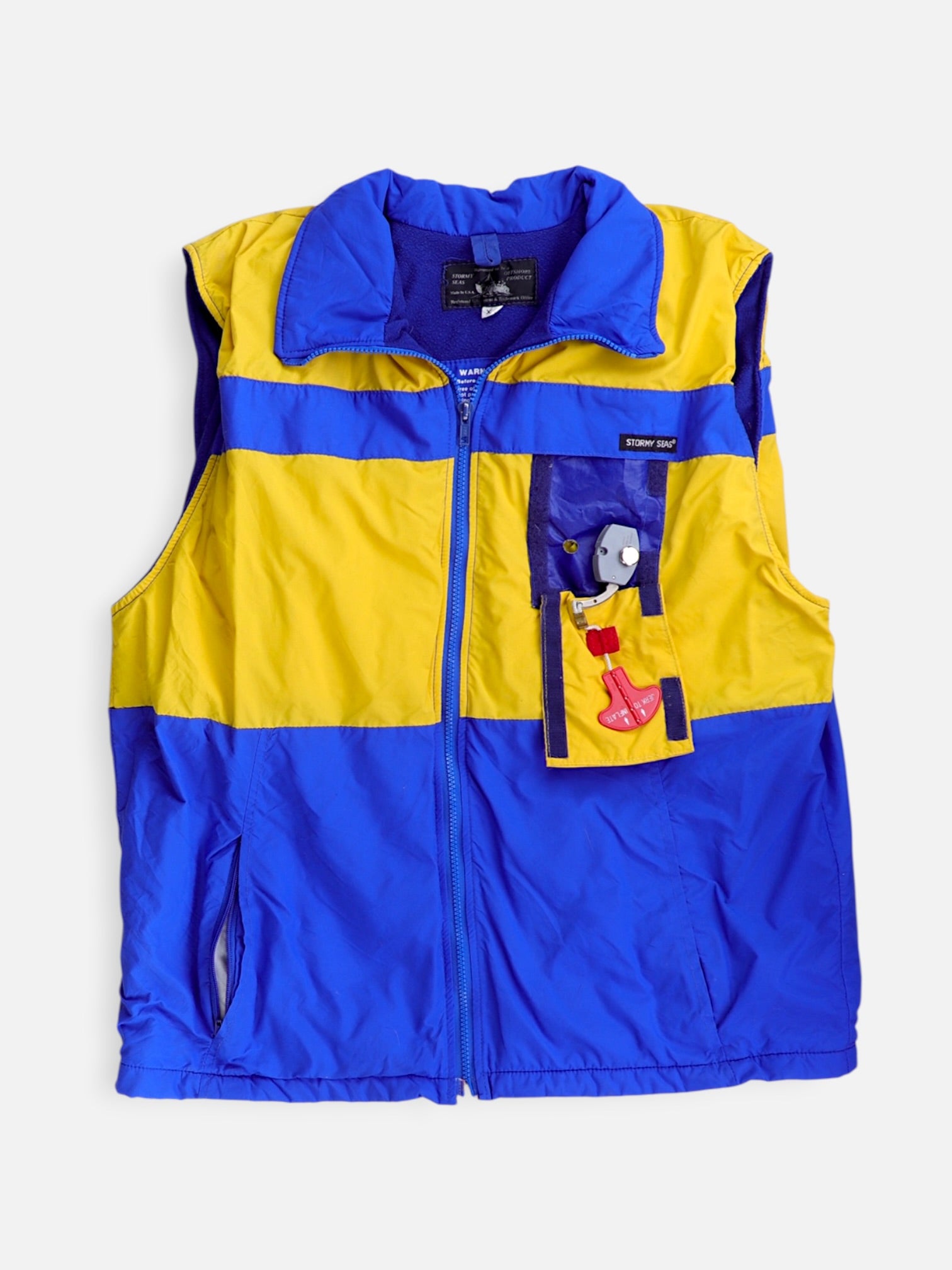 Chaleco Color Block - Hombre - XL