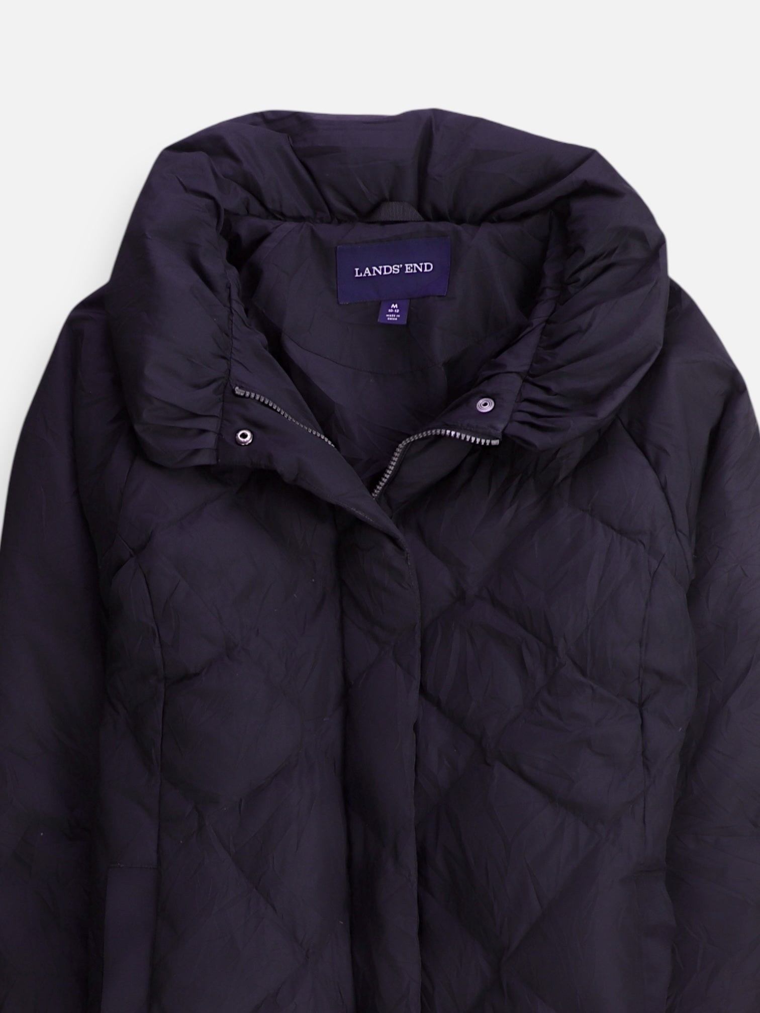 LANDS END Abrigo Impermeable Puffer - Mujer - Medium