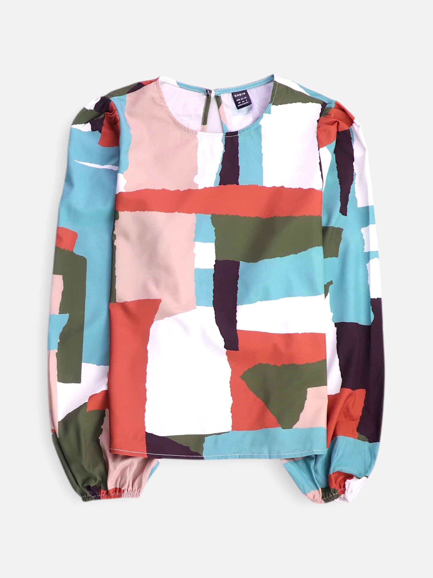 SHEIN Blusa Color Block - Mujer - XS