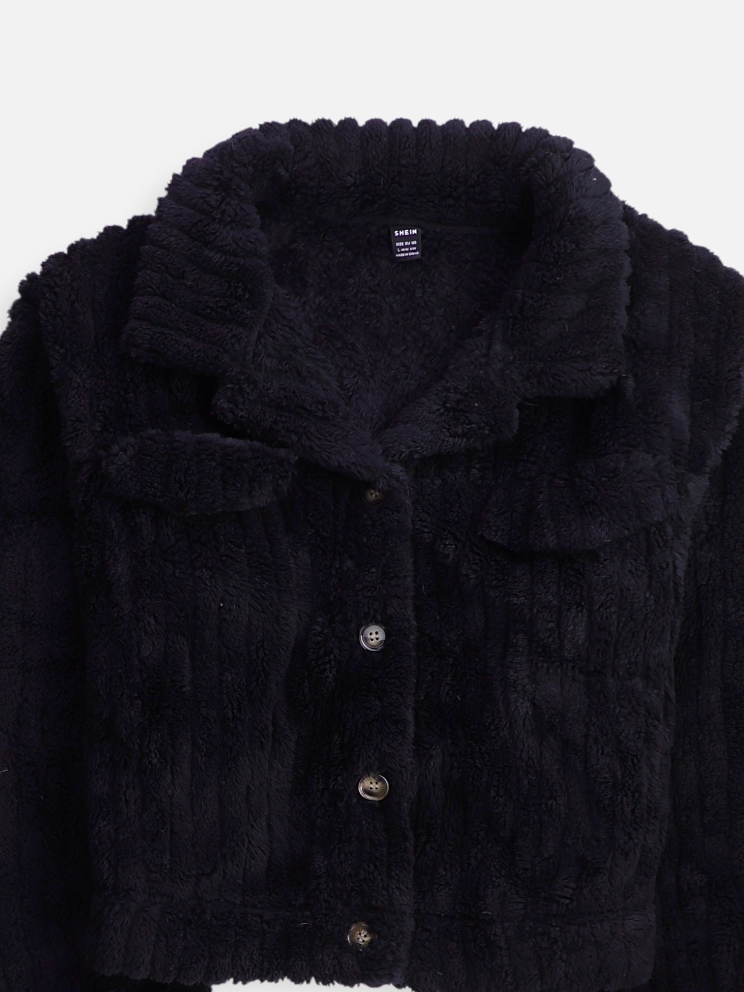 SHEIN Chaqueta Casual Teddy - Mujer - Large