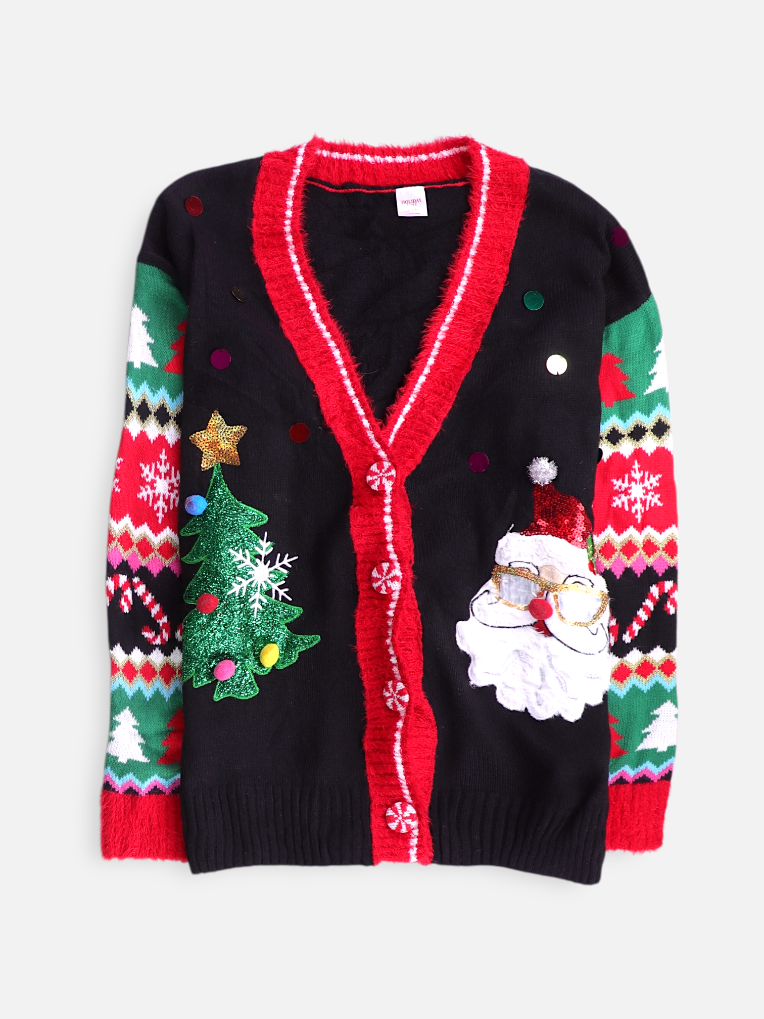 Sueter Cardigan Navideño - Hombre - Small