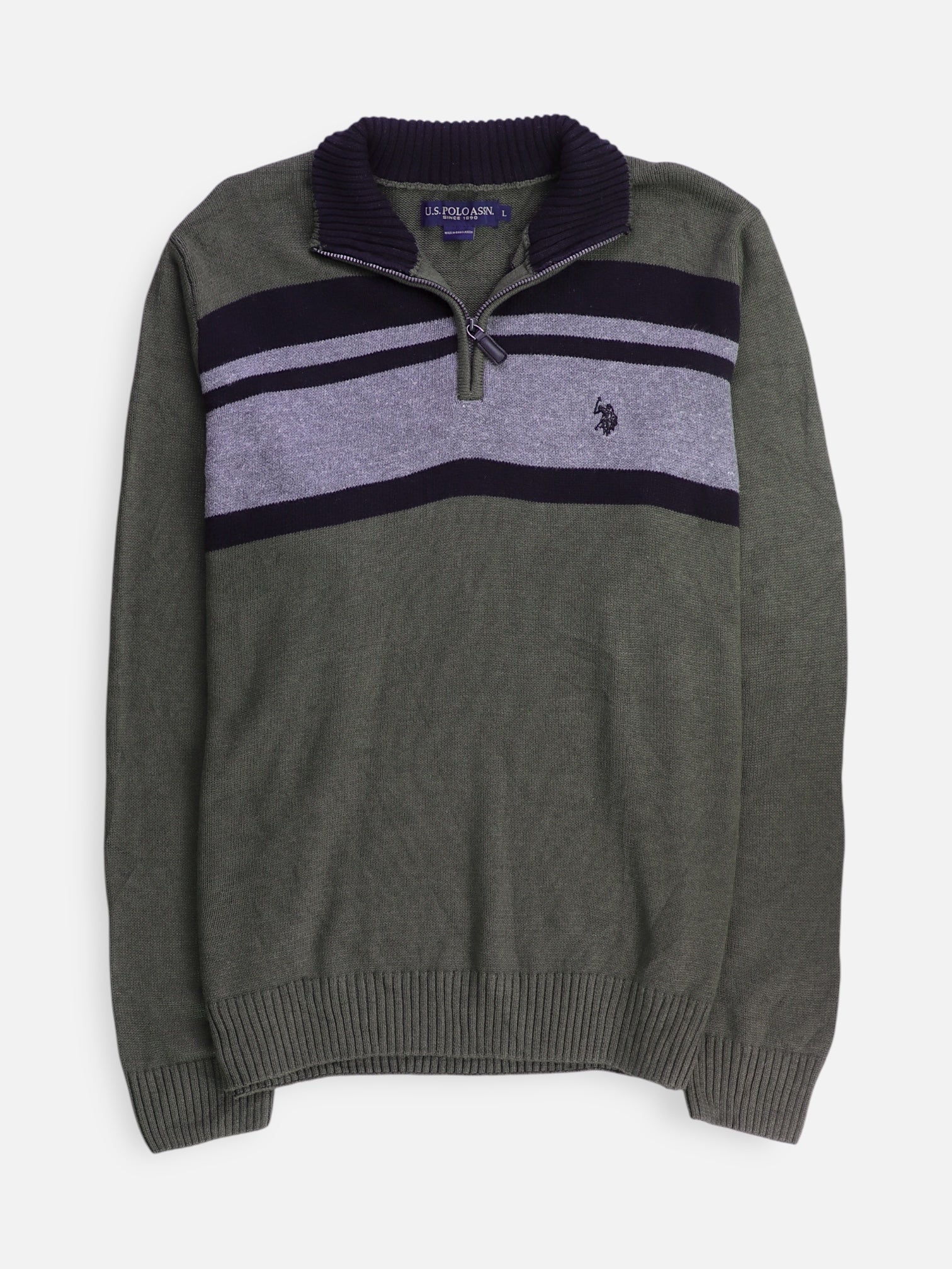 US Polo ASSN Sueter Fleece Casual - Hombre - Large