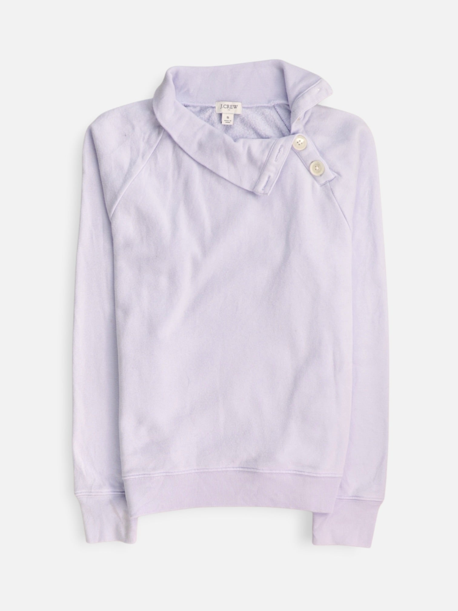 J CREW Sudadera Fleece Basic - Mujer - Small