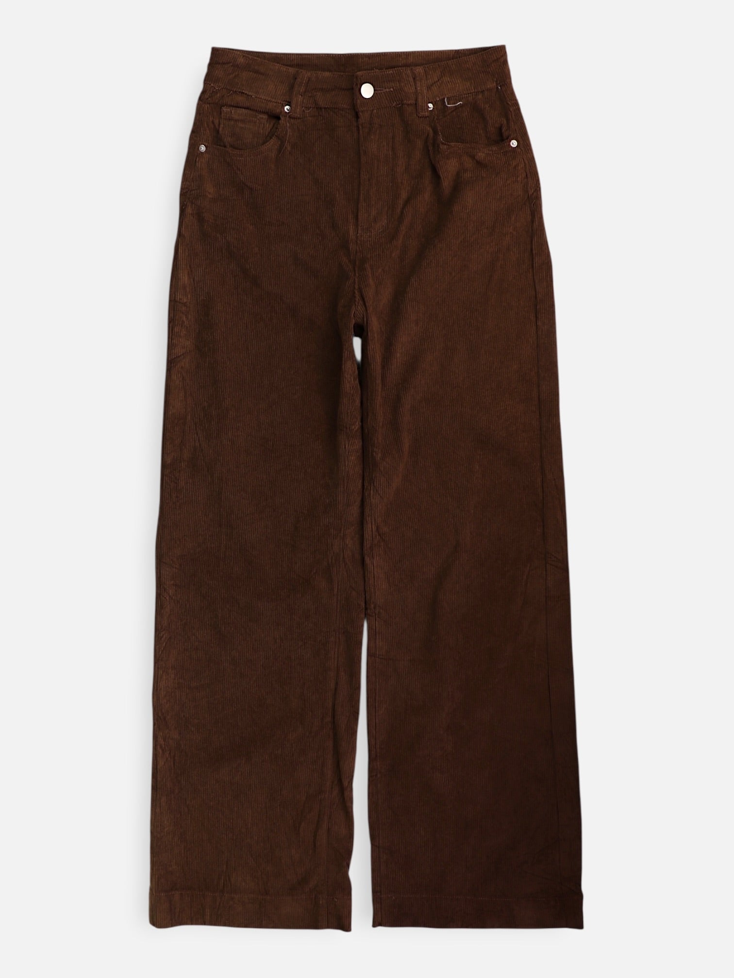 SHEIN Pantalon Regular Fit Corduroy - Mujer - Small