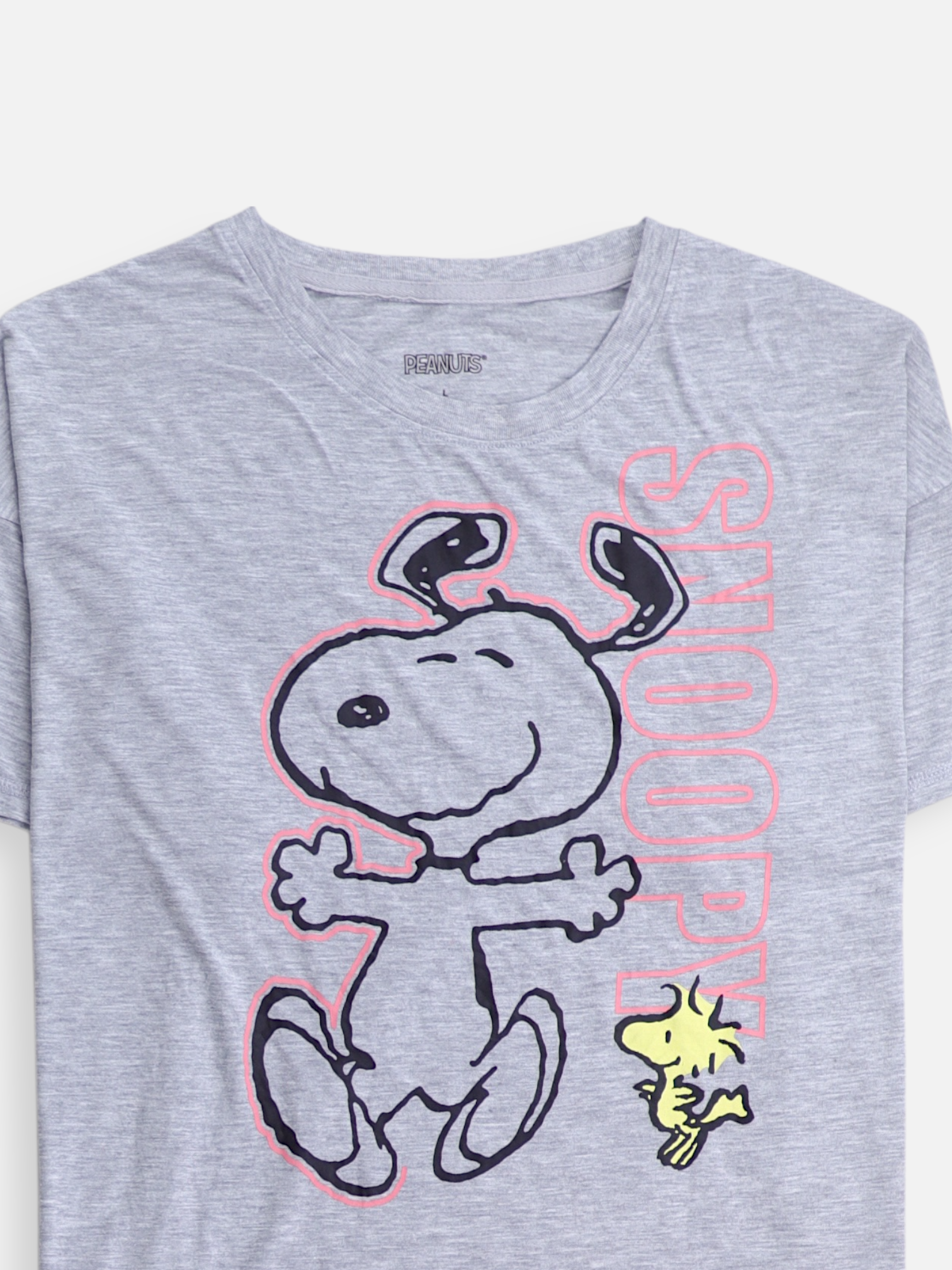 PEANUTS Camiseta Grafica - Mujer - Large