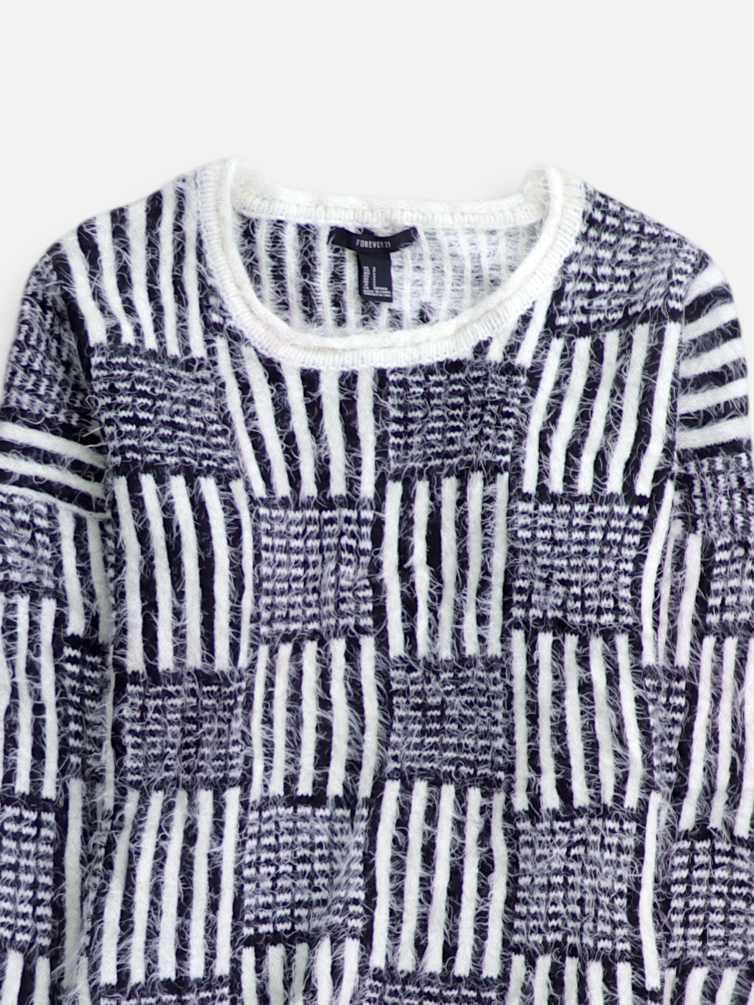Forever 21 Sueter Knit Color Block - Mujer - Small