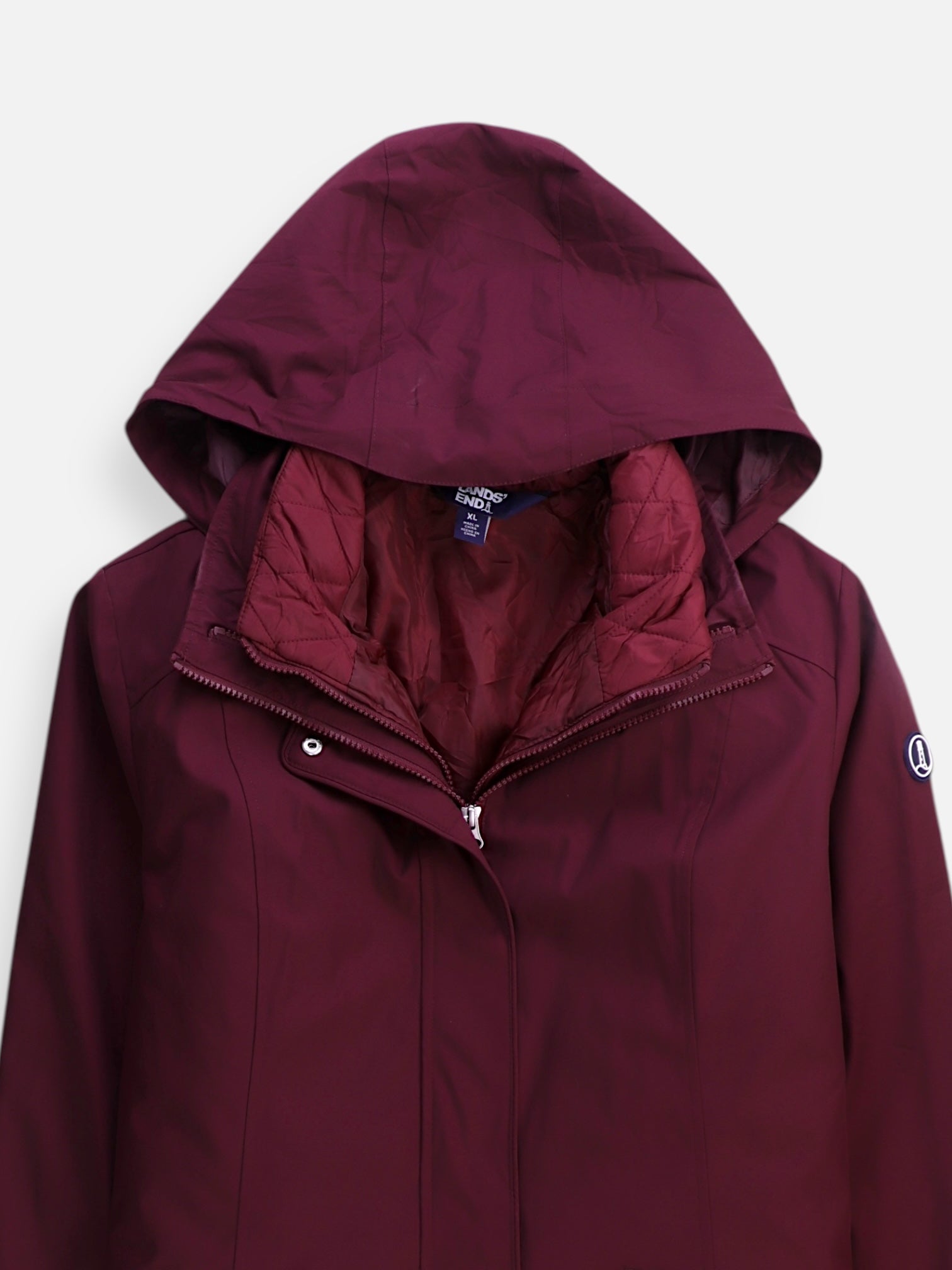 LANDS END Chaqueta Casual Impermeable - Mujer - XL