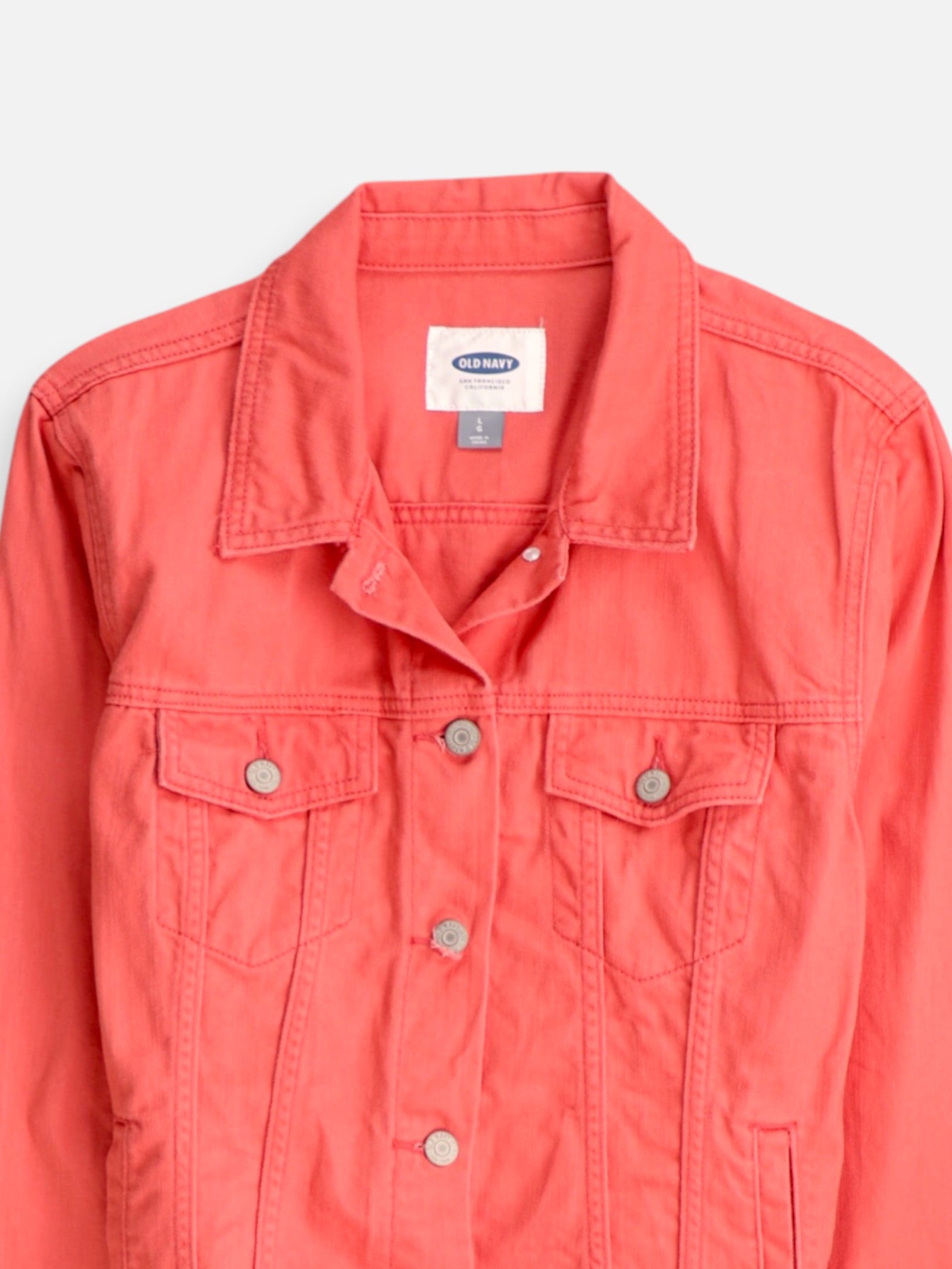 Old Navy Chaqueta Casual Denim - Mujer - Large
