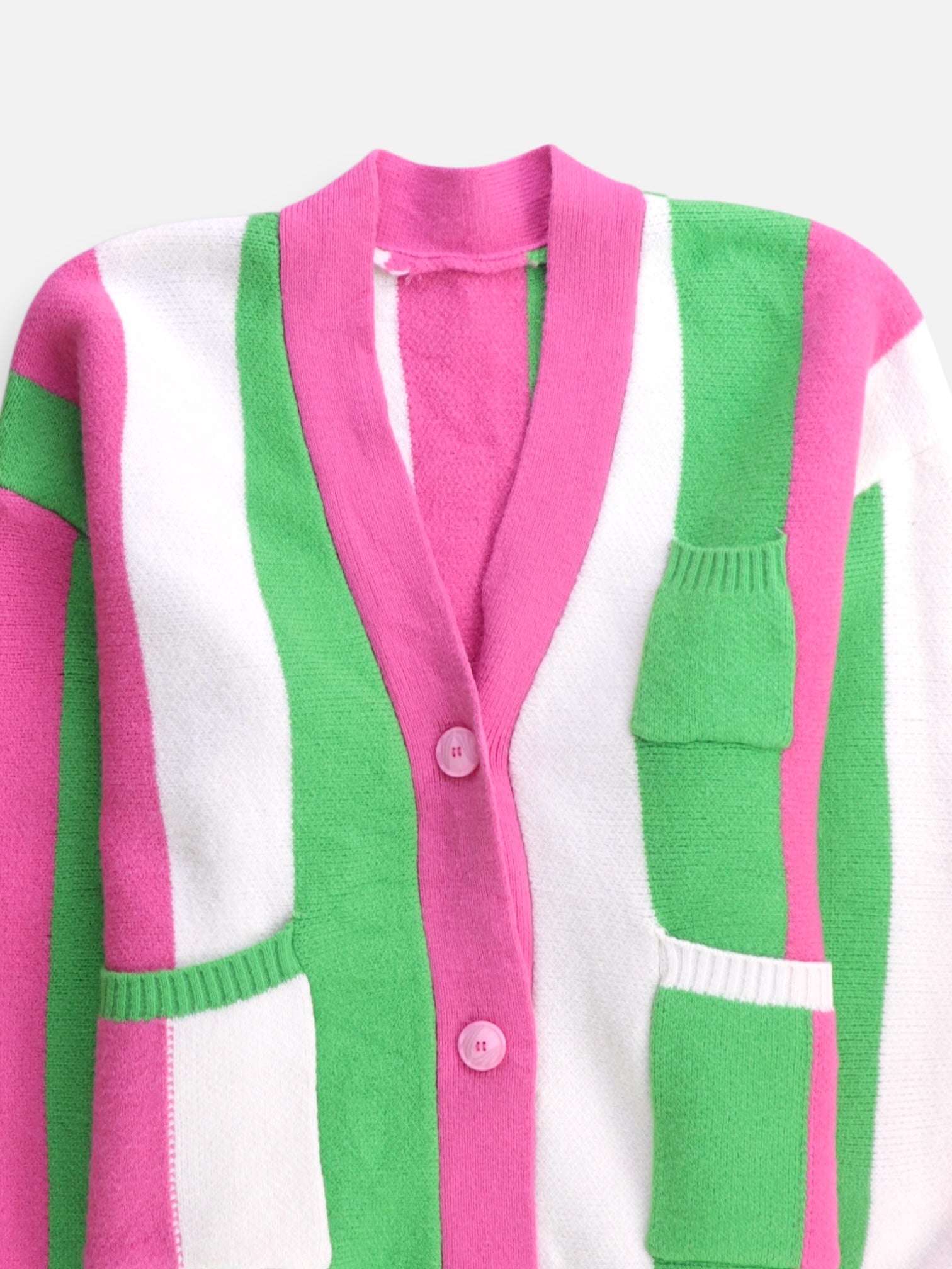 Sueter Cardigan Color Block - Hombre - Talla Única (One Size)
