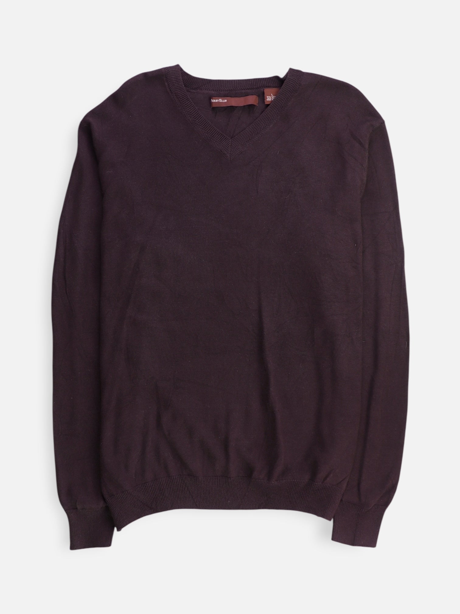 Perry Ellis Sueter Knit Casual - Hombre - Large