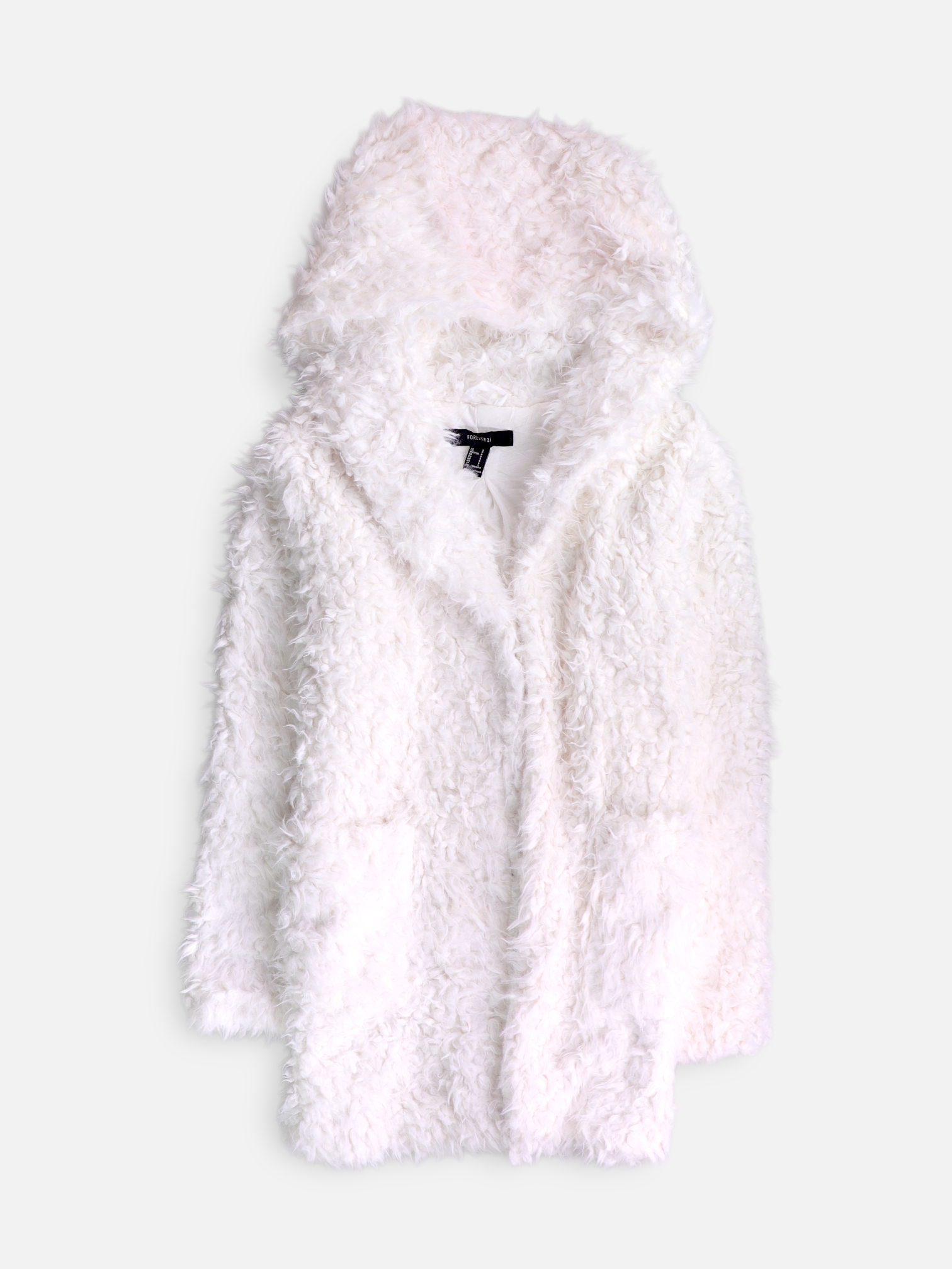 Forever 21 Chaqueta Casual Teddy - Mujer - Small