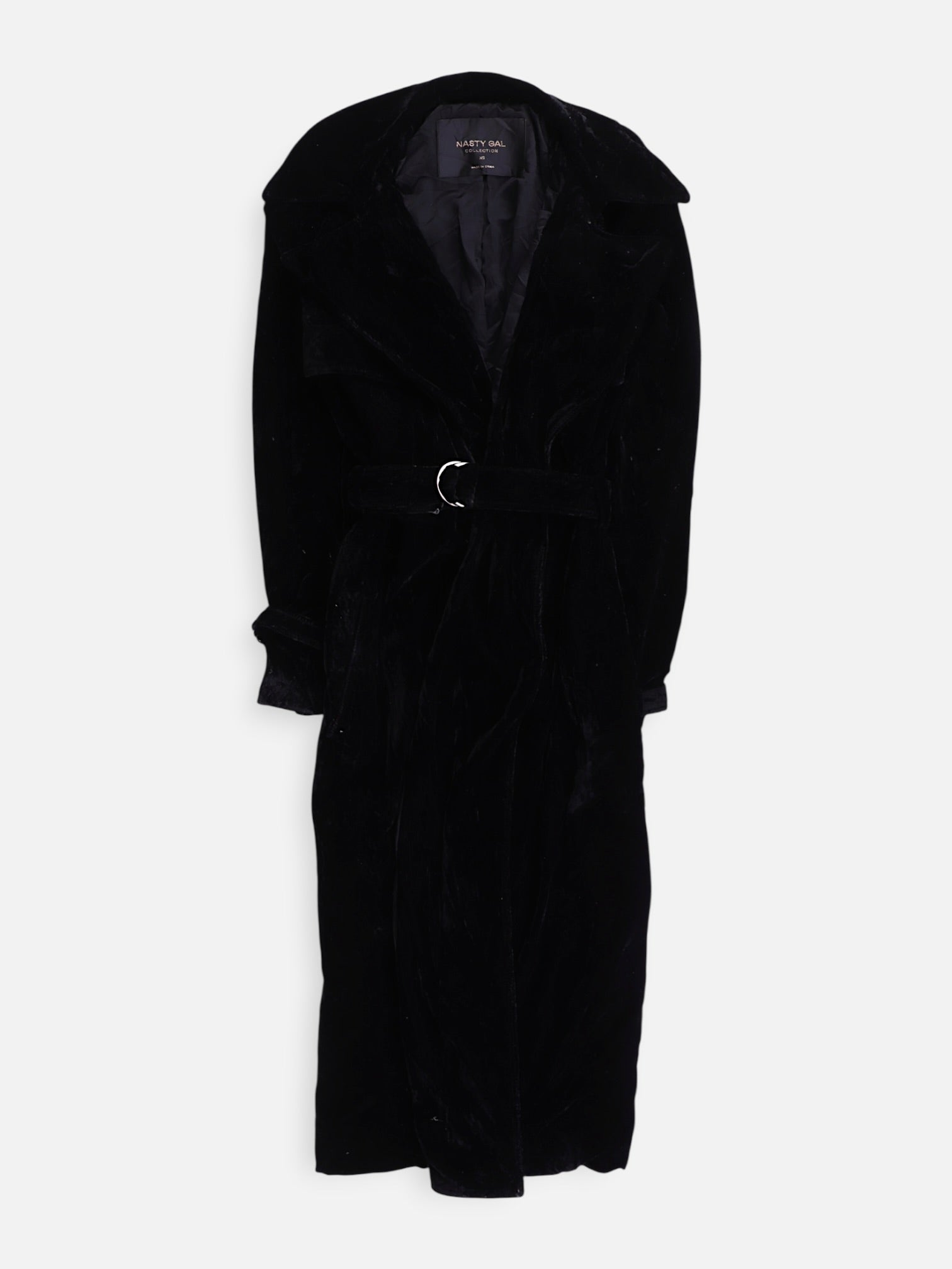Nasty gal Abrigo Trench Coat Velvet - Mujer - XS