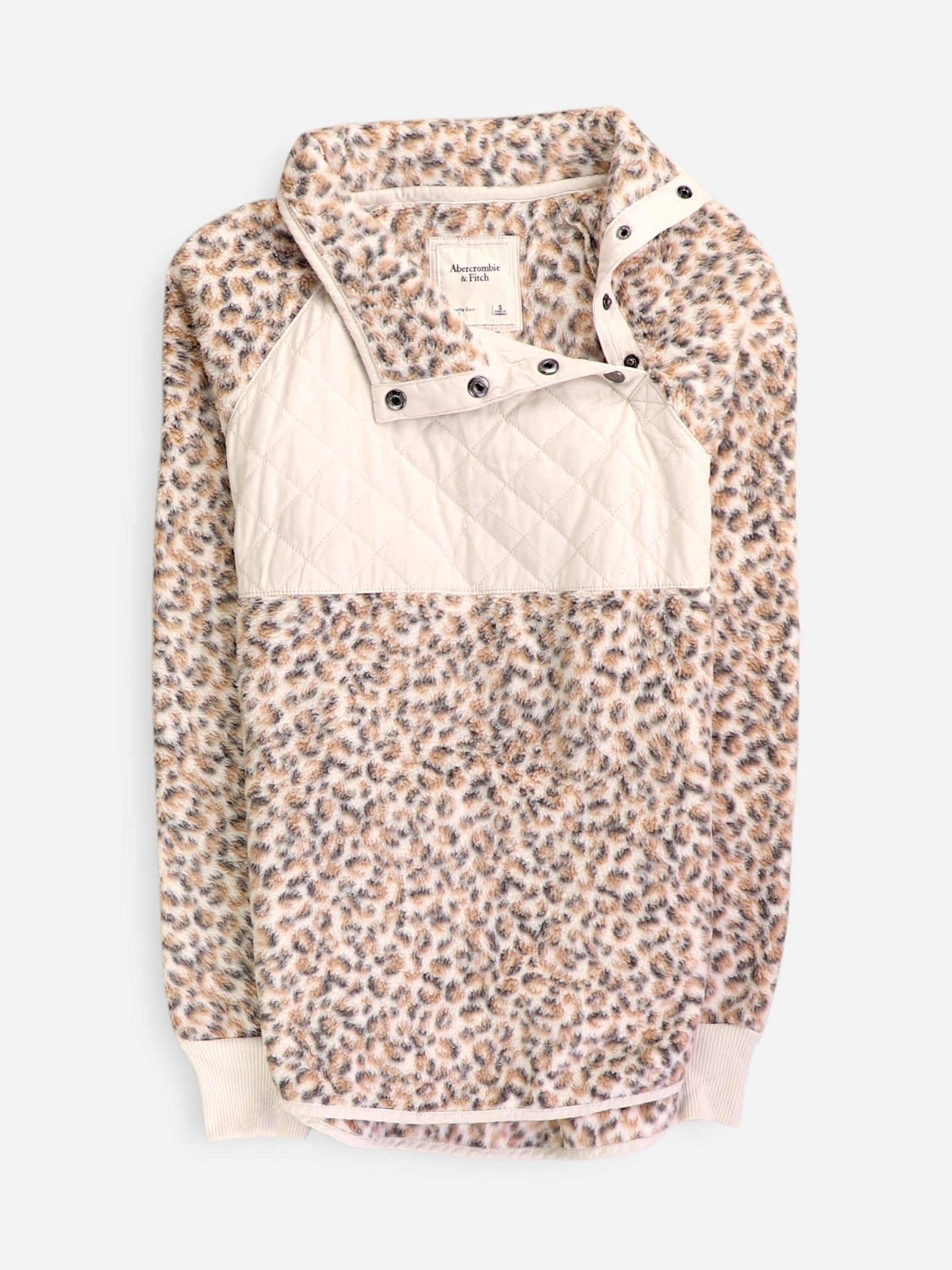 Abercrombie & Fitch Sueter Fleece Casual - Mujer - Small