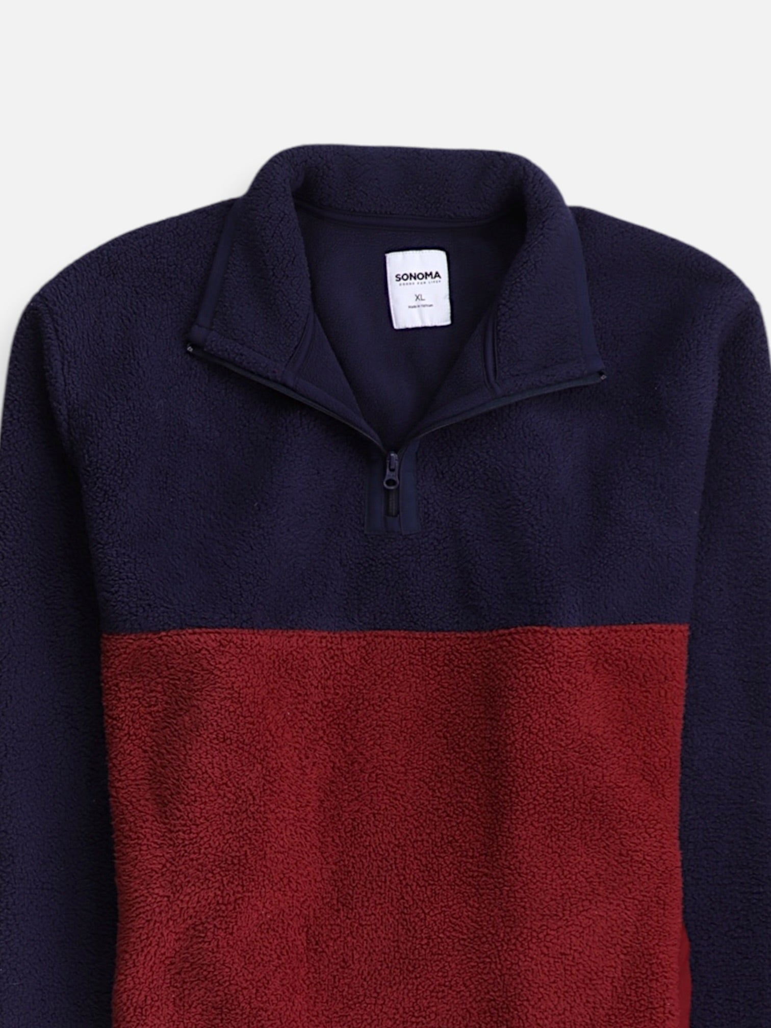 SONOMA Sueter Fleece Color Block - Hombre - XL