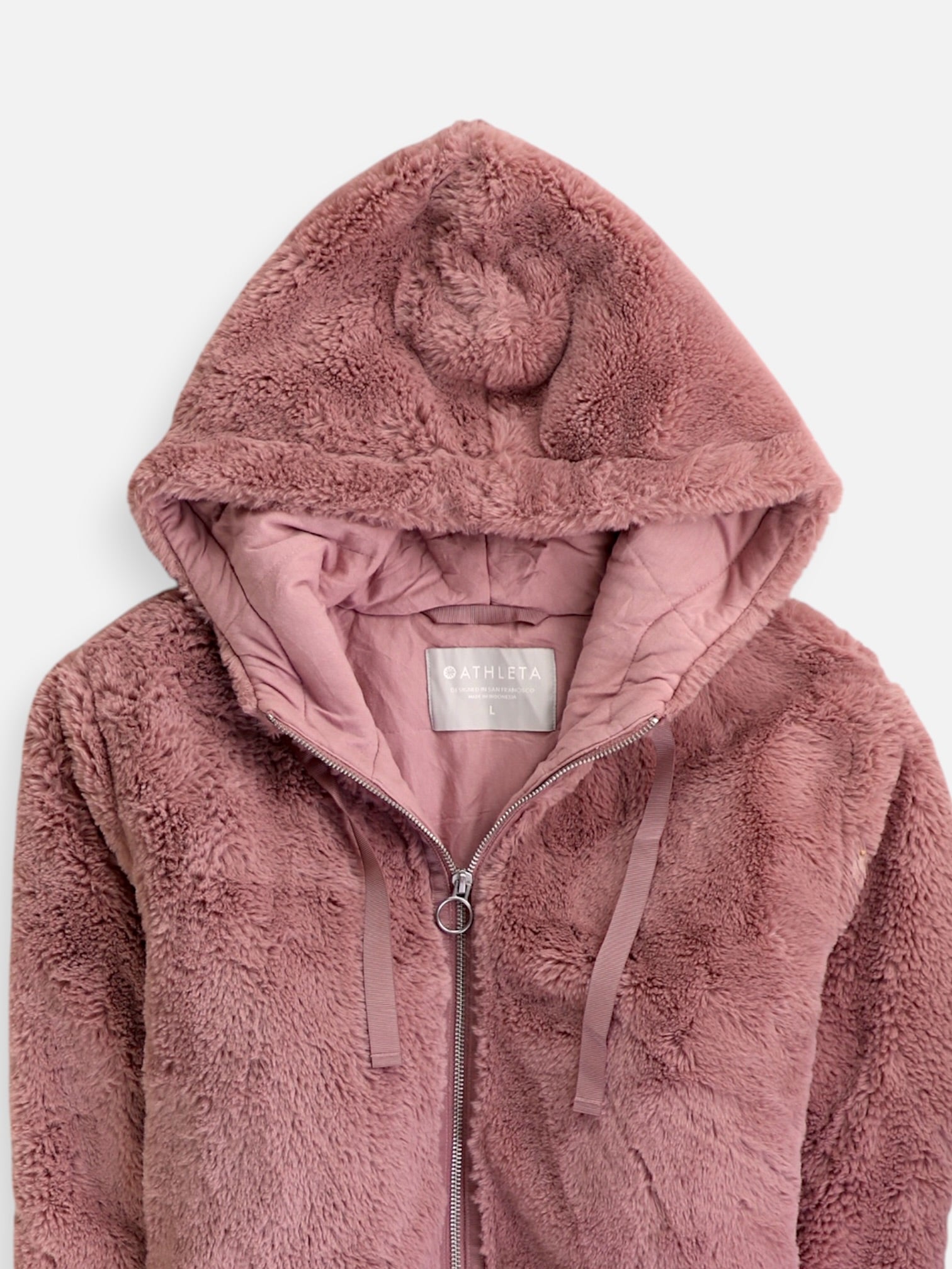 ATHLETA Chaqueta Casual Teddy - Mujer - Large