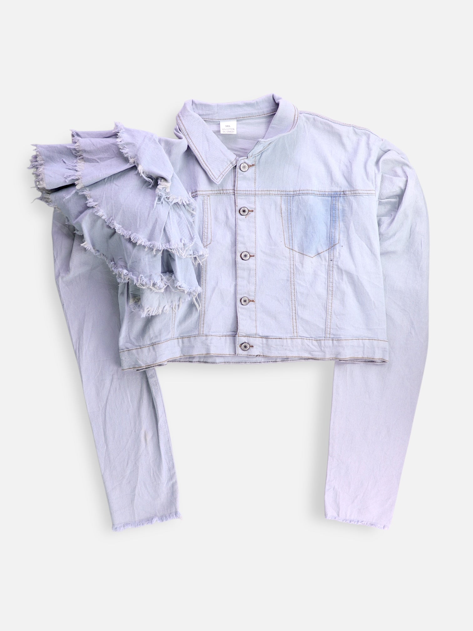 Chaqueta Denim  Crop Top - Mujer - 3XL
