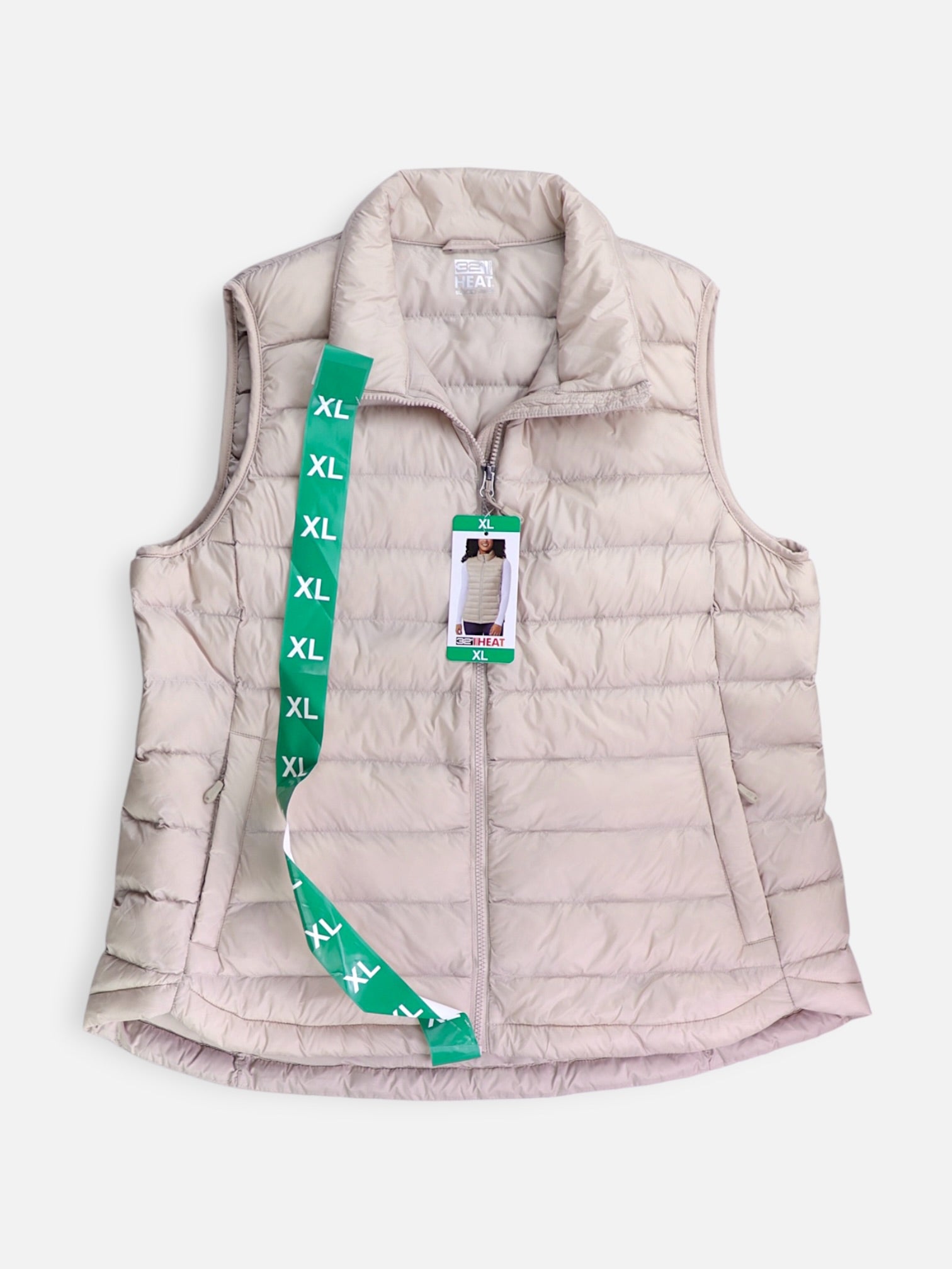 32 HEAT COOL Chaleco Puffer - Mujer - XL