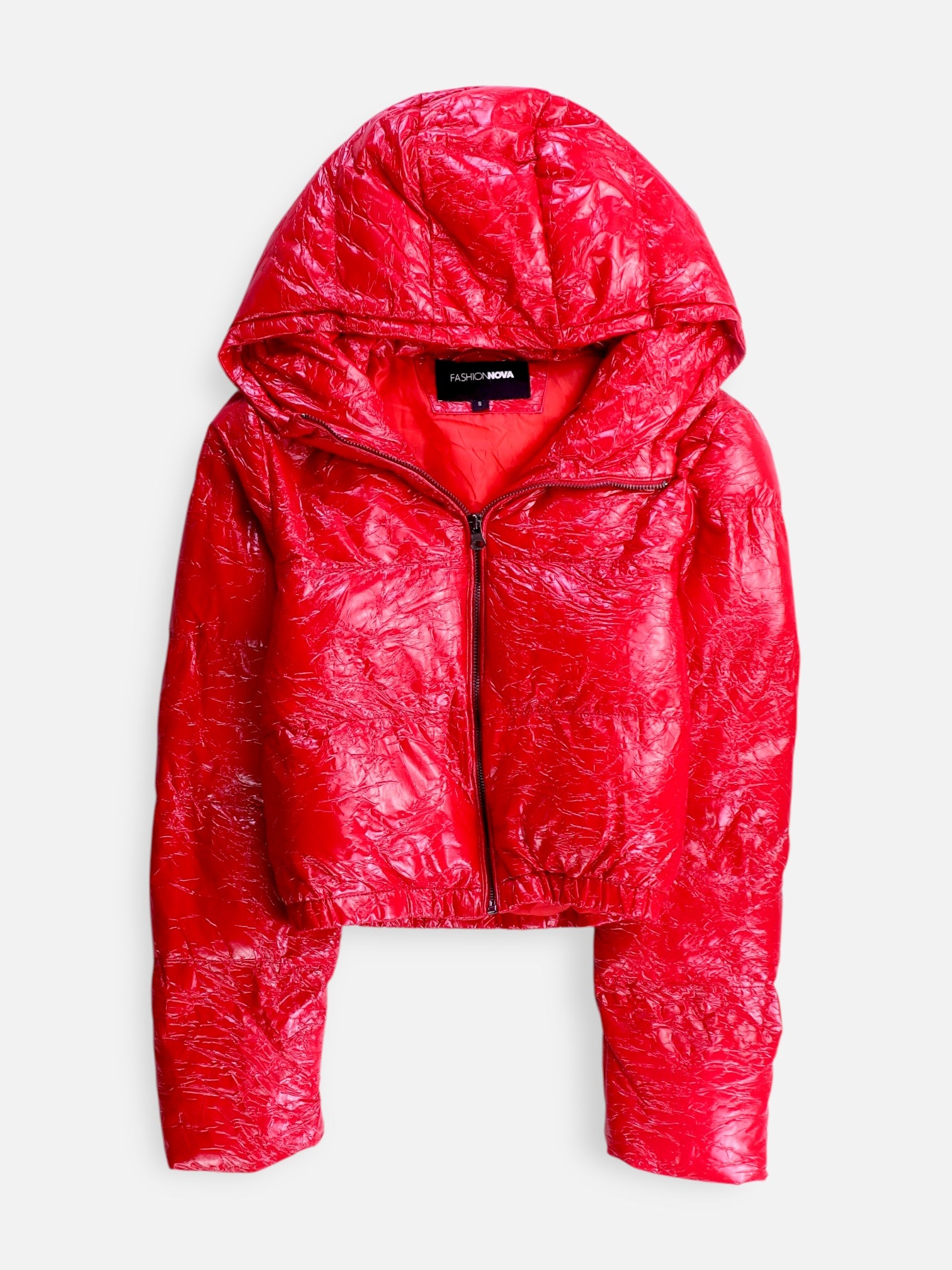 Fashionnova Chaqueta Puffer Crop Top - Mujer - Small