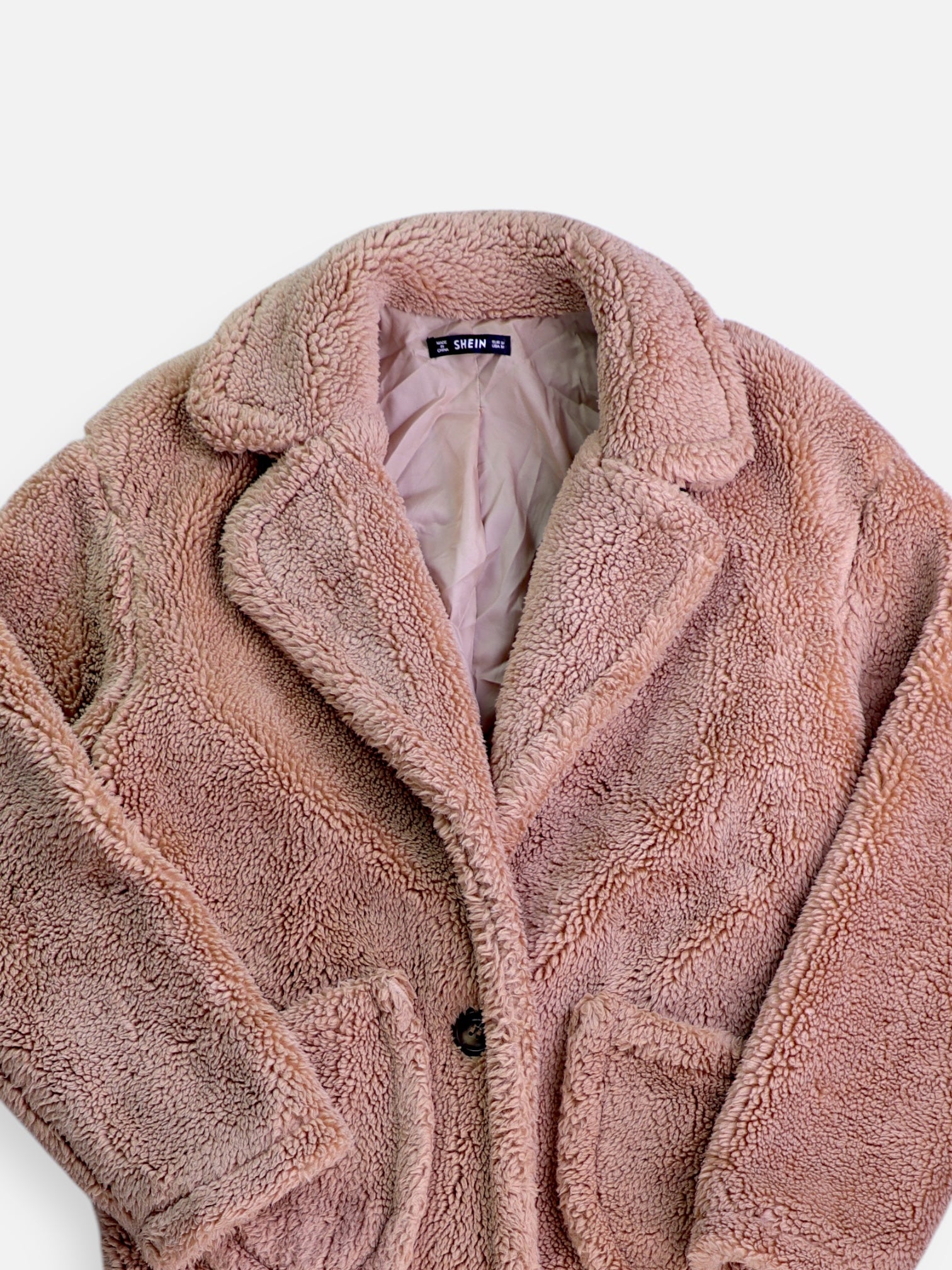 SHEIN Abrigo Casual Teddy - Mujer - Medium