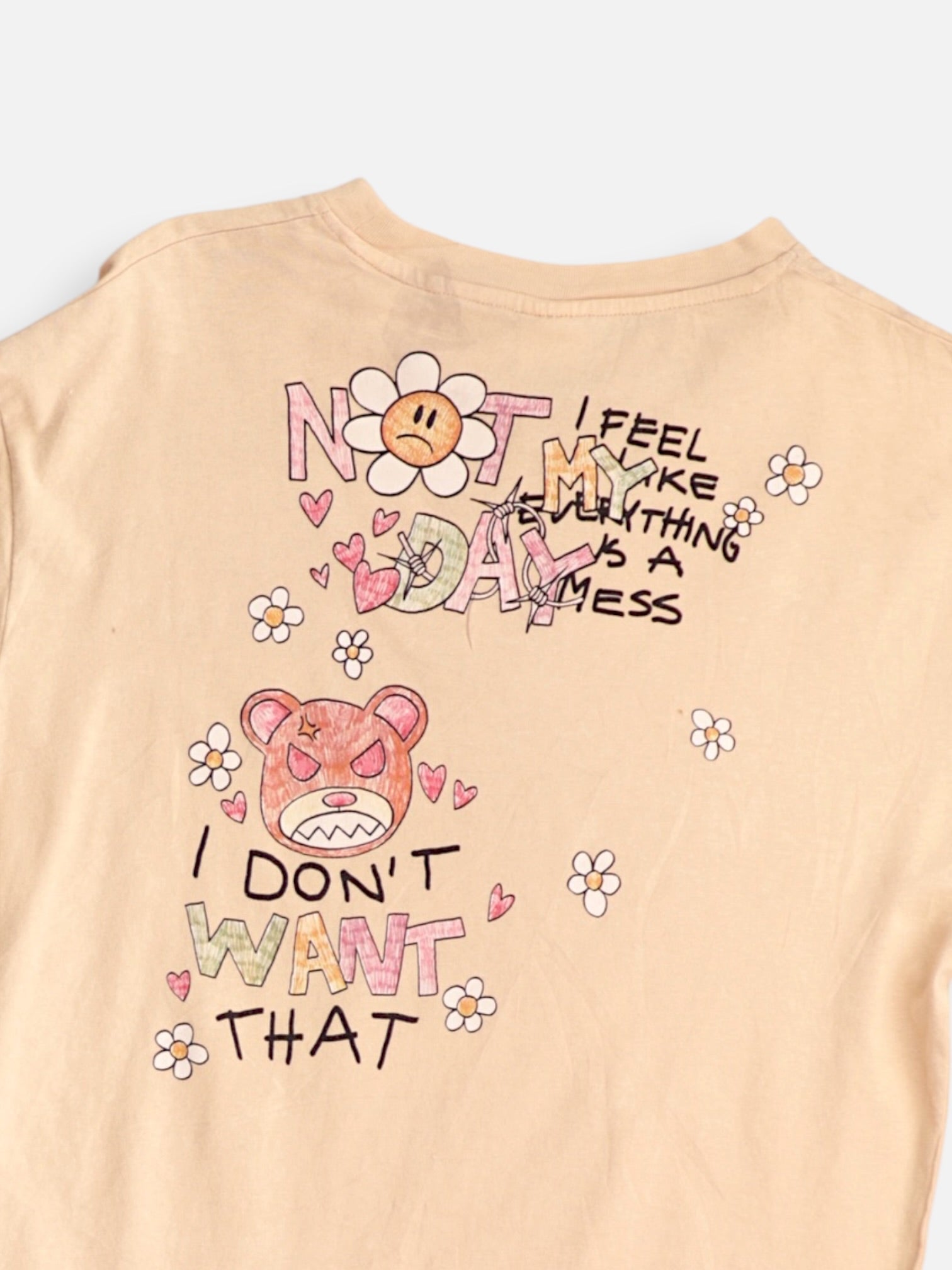 Bershka Camiseta Grafica - Mujer - XS