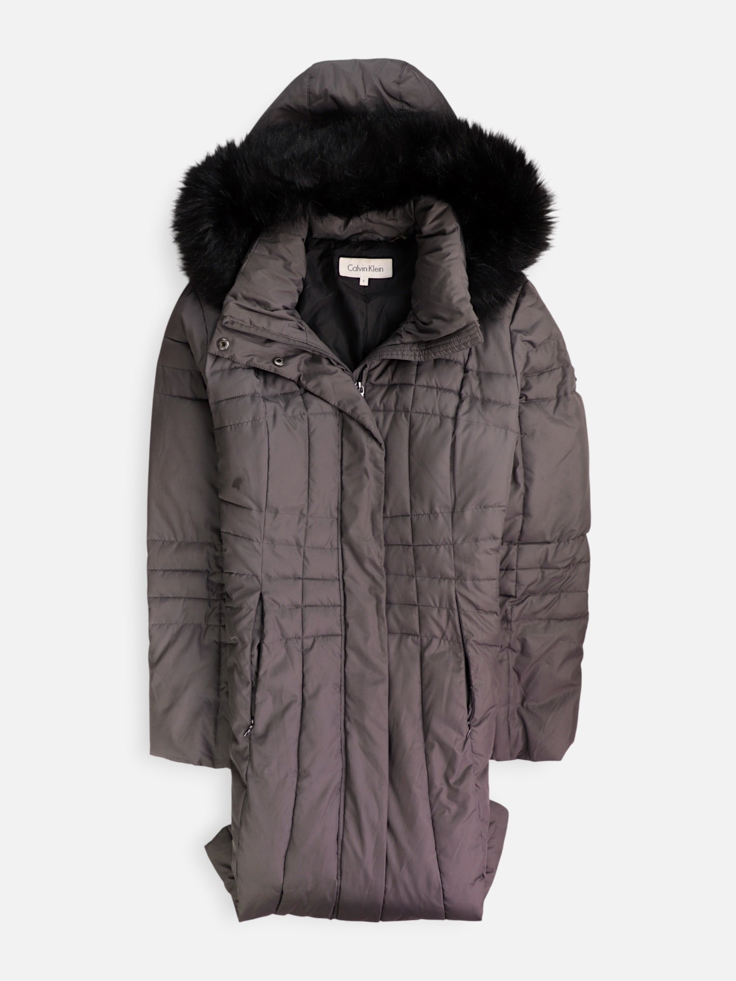 Calvin Klein Abrigo Impermeable Puffer - Mujer - Large