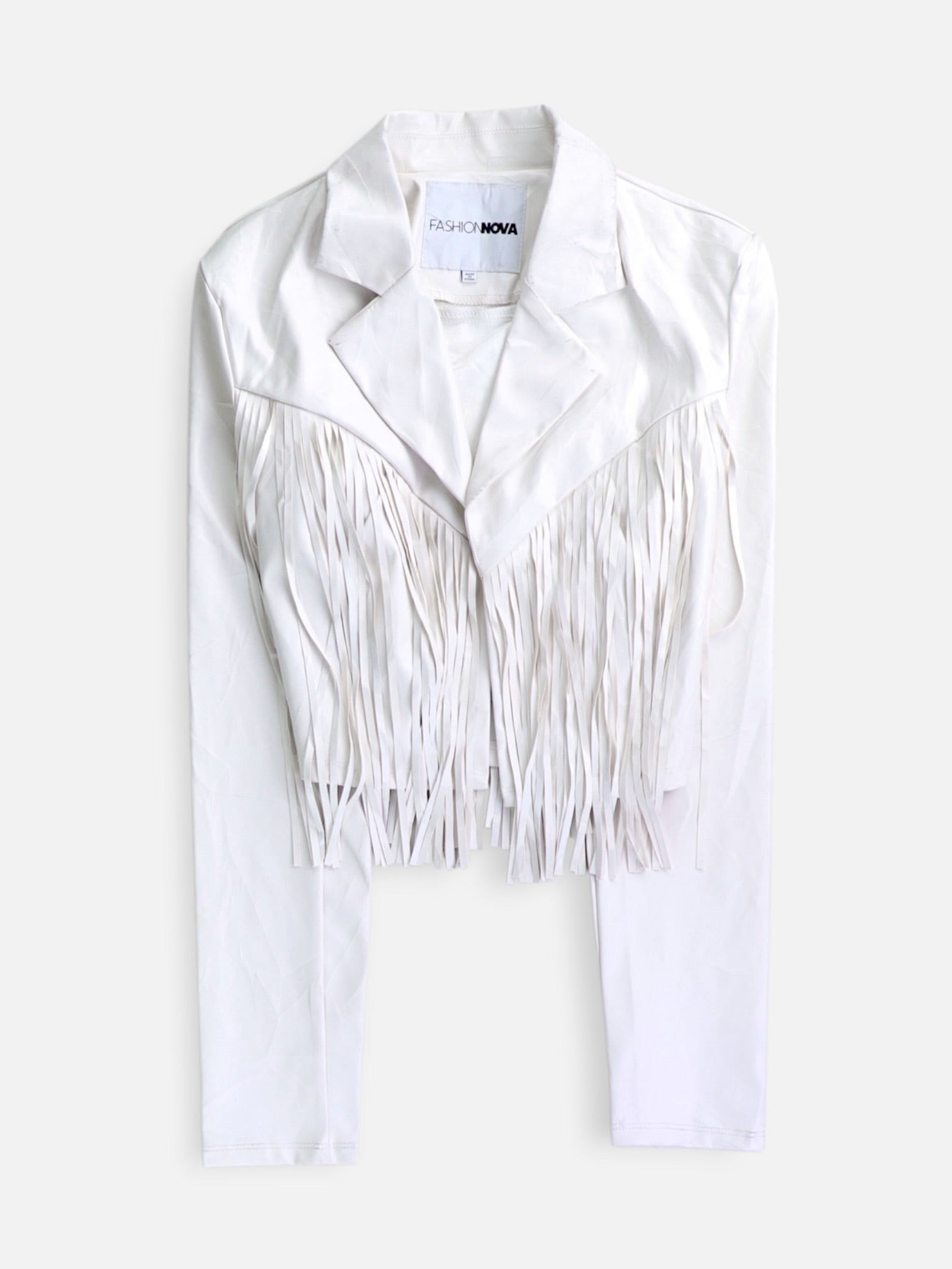 Fashionnova Chaqueta Casual Cuero - Mujer - Small