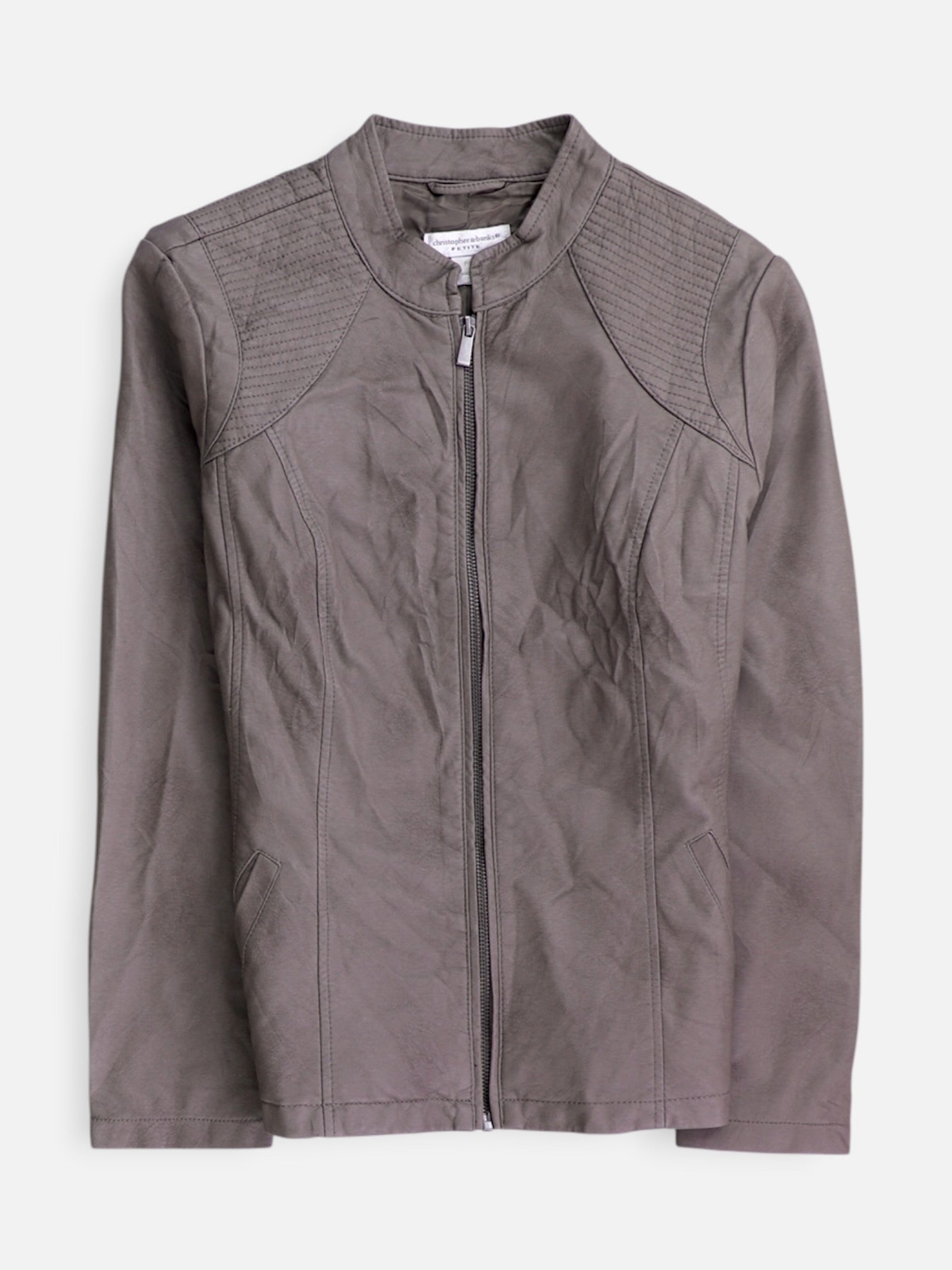 Chaqueta Casual Cuero - Mujer - S PETITE