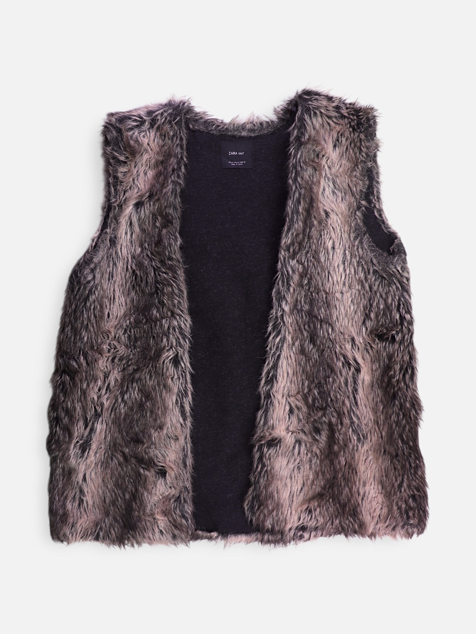ZARA Chaleco Teddy - Mujer - Medium