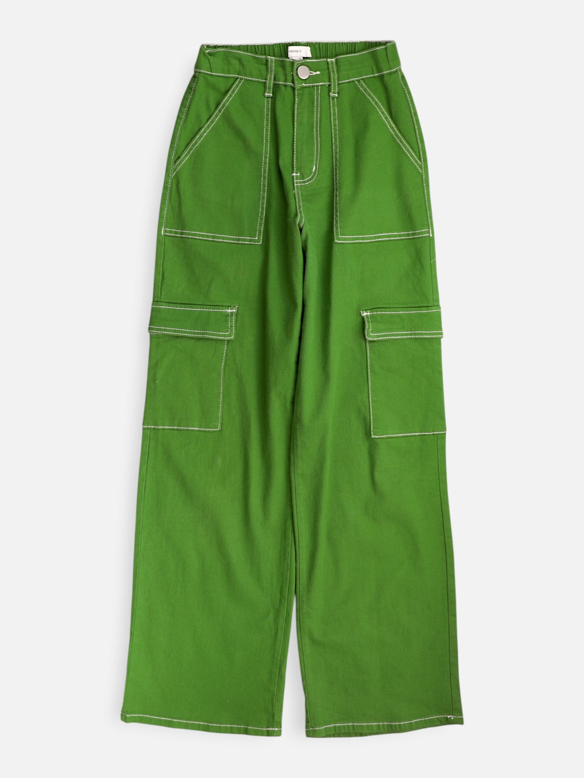 Forever 21 Pantalon Regular Fit Cargo - Mujer - XS