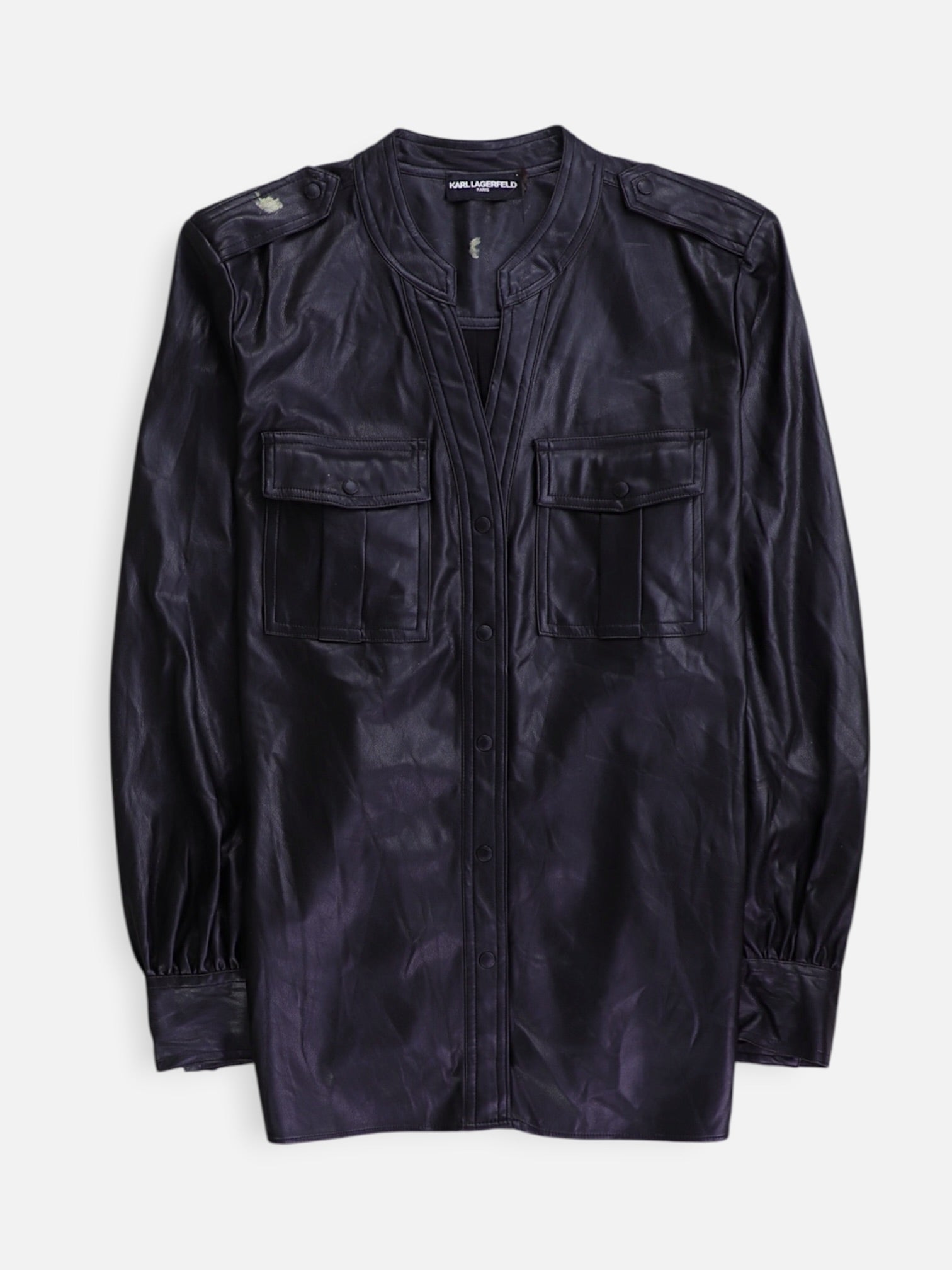 Karl Lagerfeld Camisa Cuero - Hombre - N/A