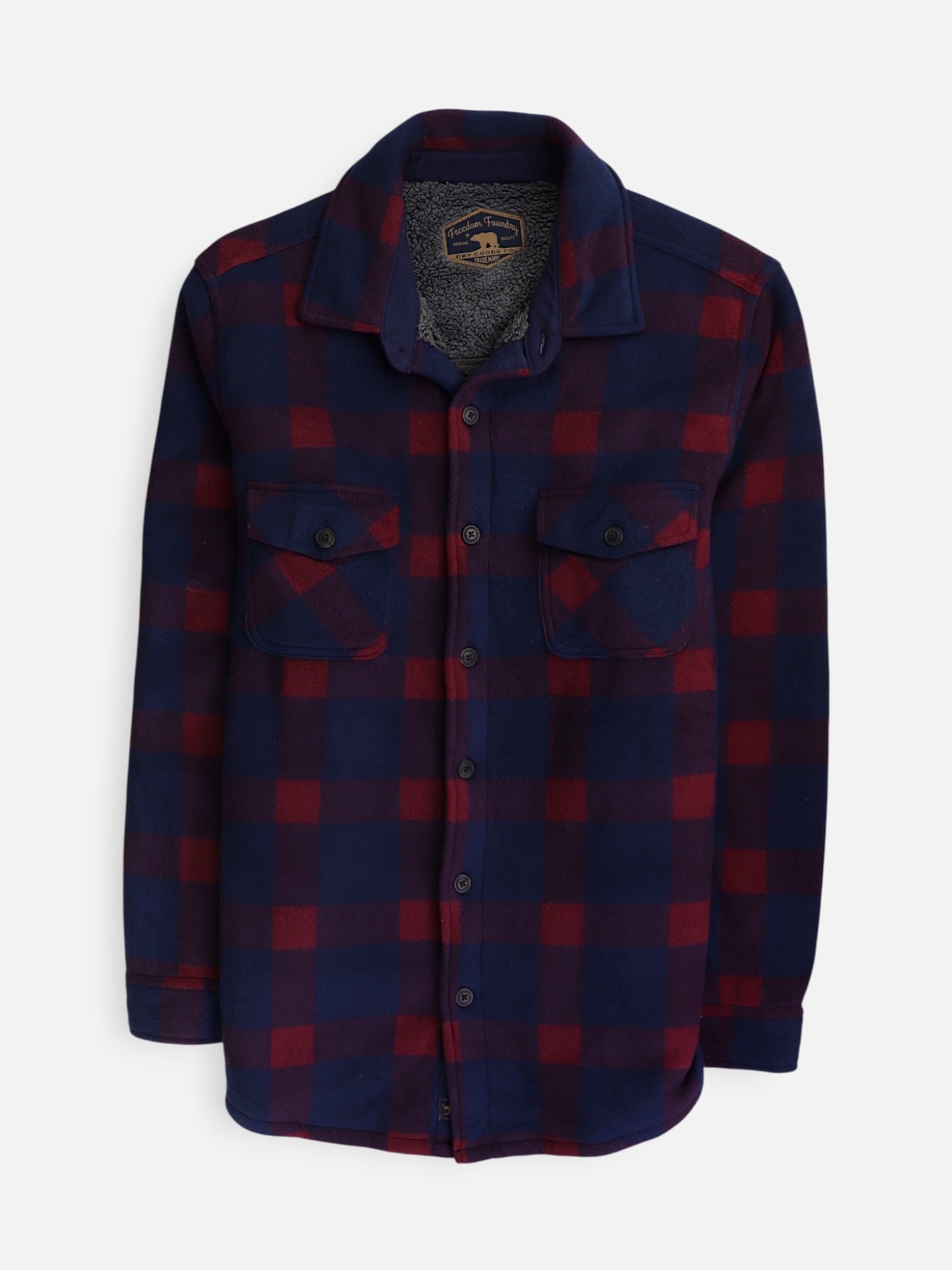 Chaqueta Sobrecamisa Color Block - Hombre - Large
