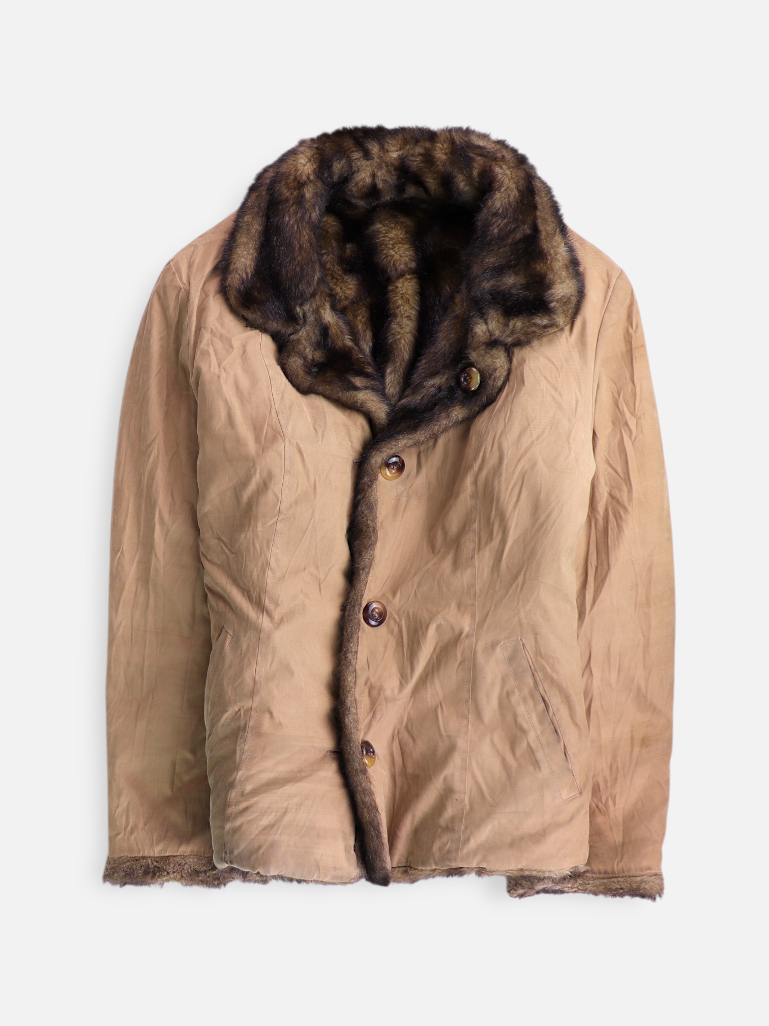 JONES NEW YORK Chaqueta Casual Teddy - Mujer - Medium