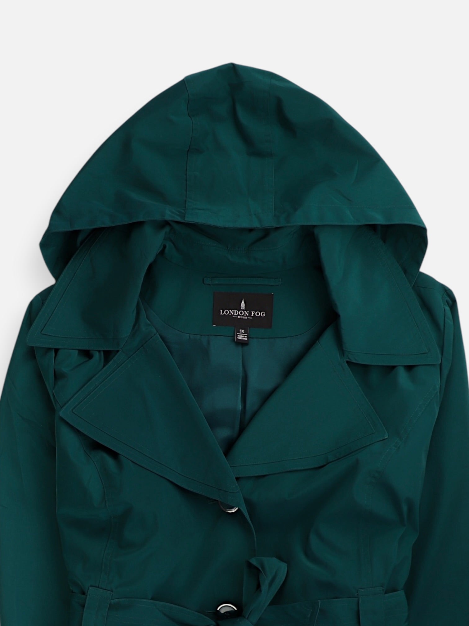 LONDON FOG Abrigo Trench Coat Casual - Mujer - 3XL
