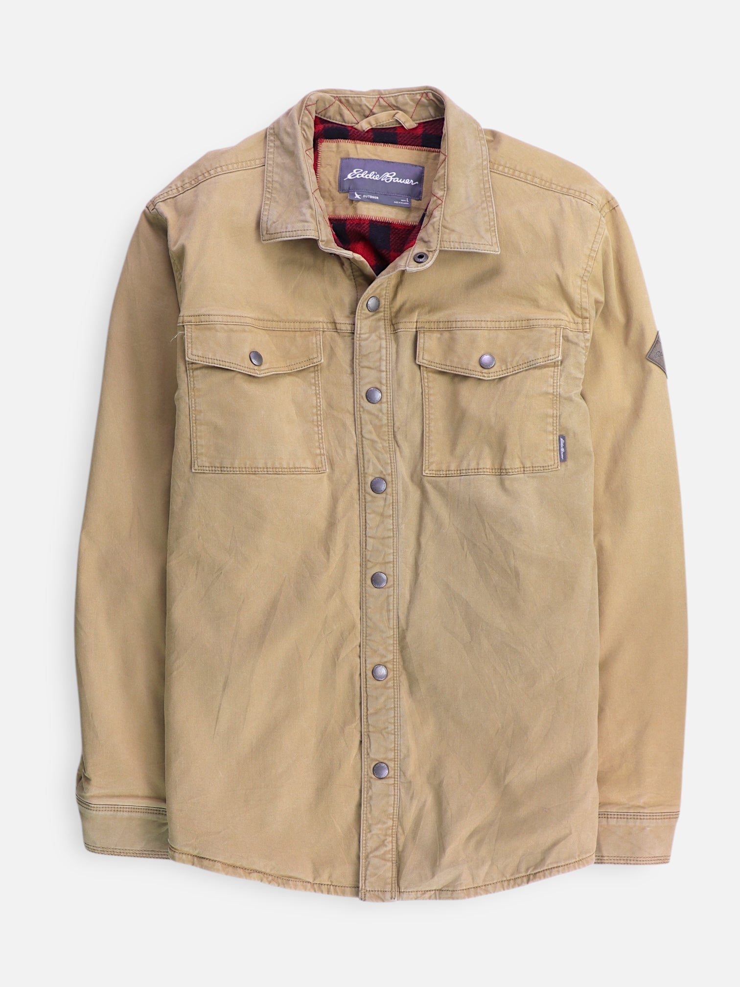 Eddie Bauer Chaqueta Sobrecamisa Basic - Hombre - Large