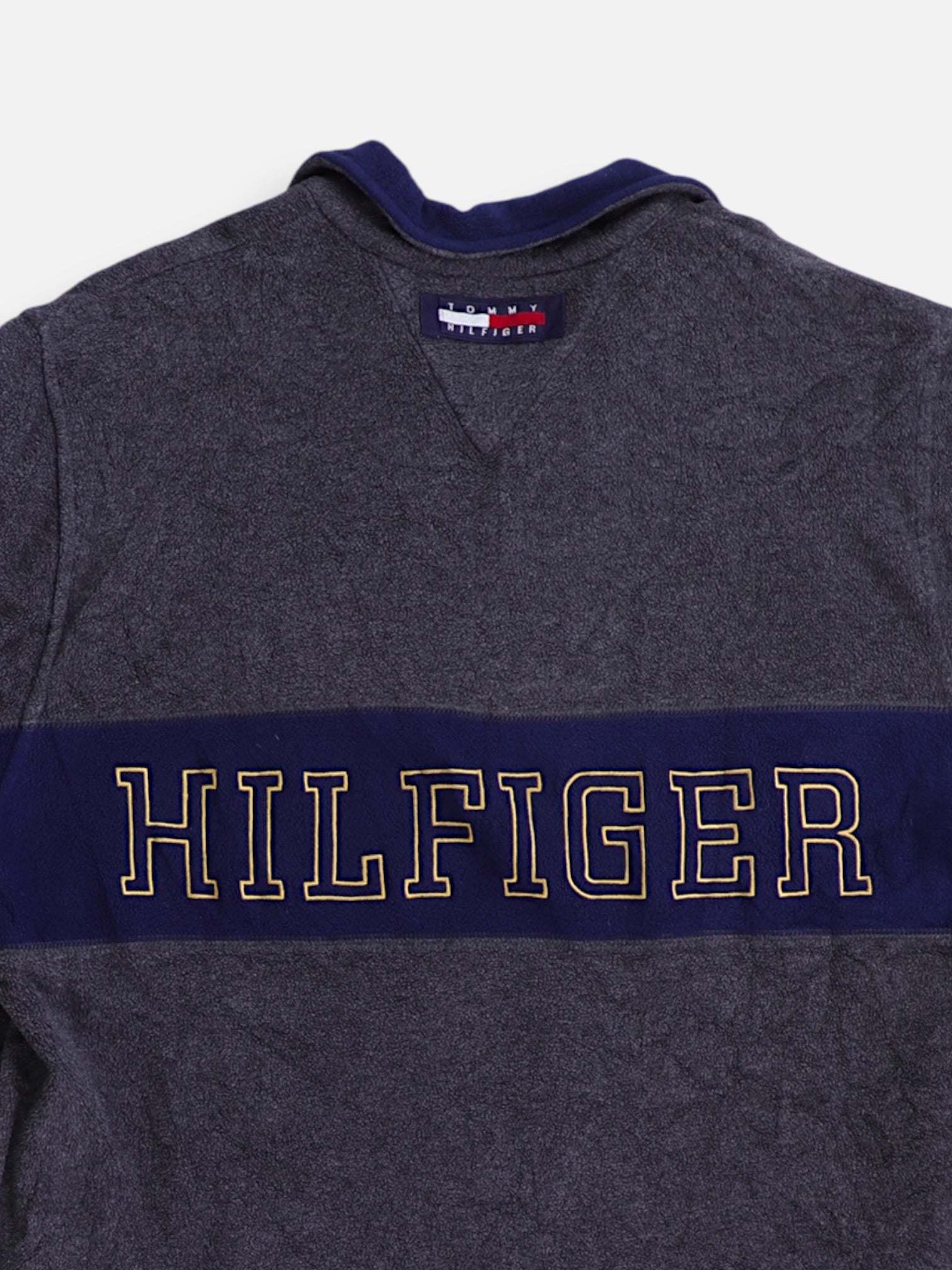 Tommy Hilfiger Sueter Fleece Color Block - Hombre - Large