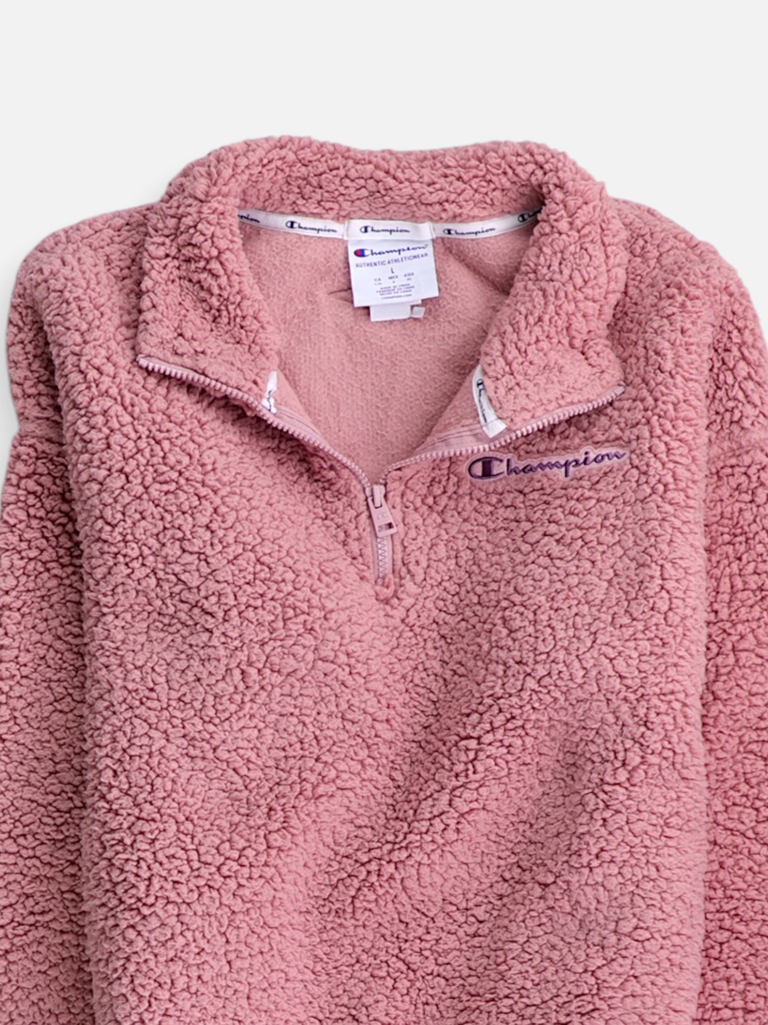 Champion Sueter Fleece Teddy - Mujer - Large