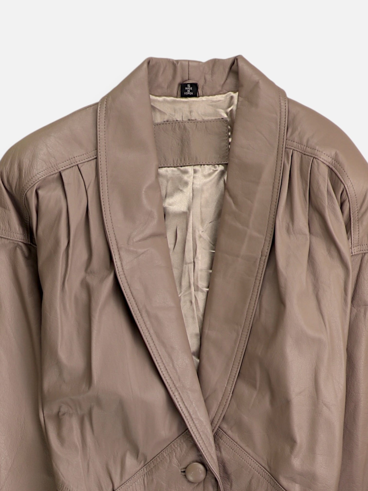 Abrigo Casual Cuero - Hombre - Small